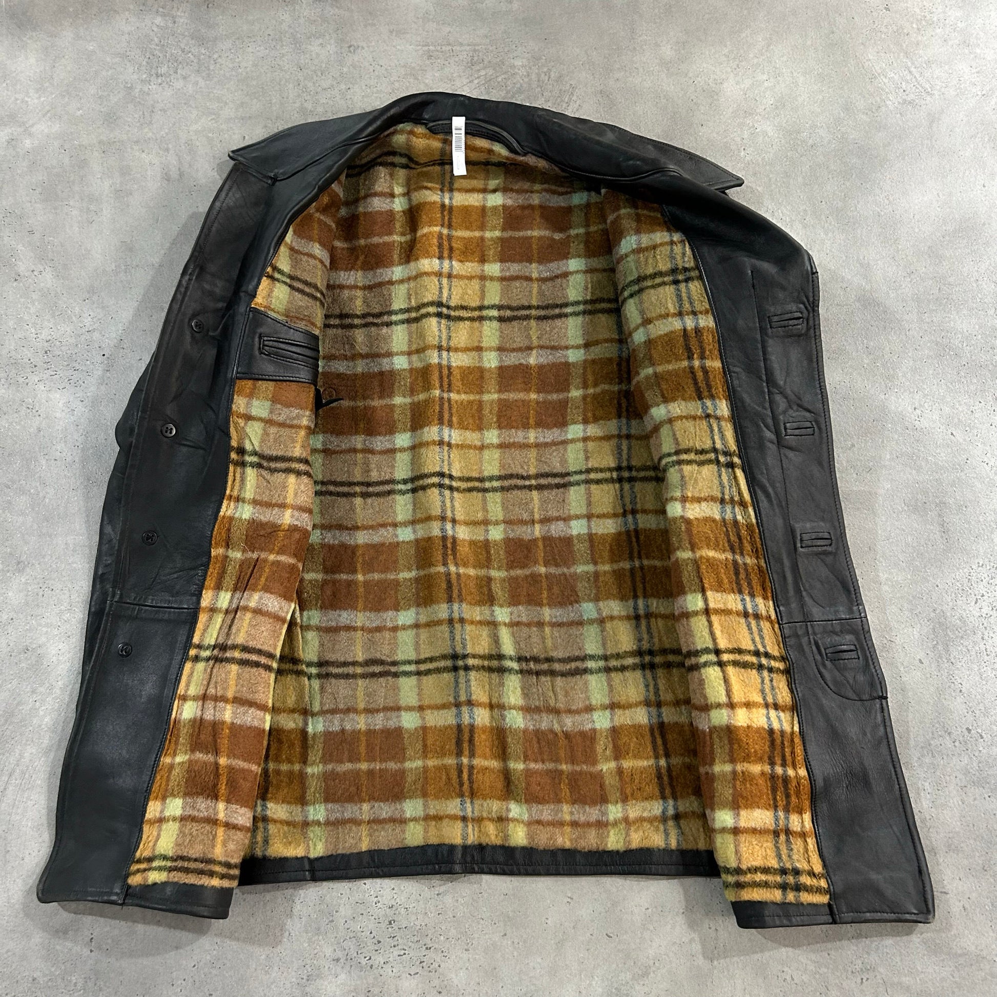 Vintage 70s-90s France Retro Mid-Length Leather Jackets