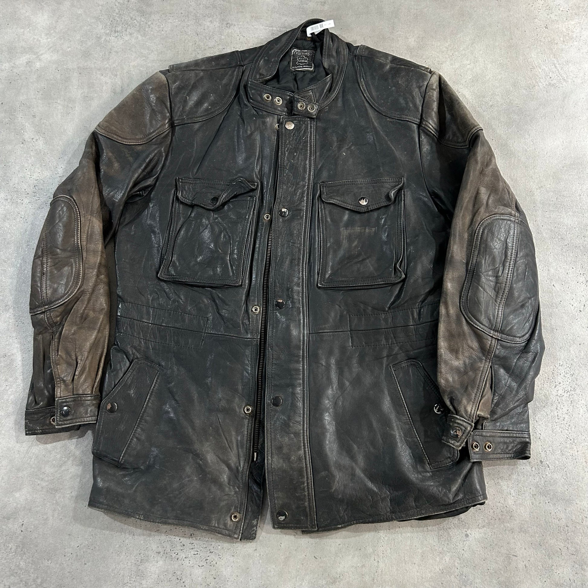 Vintage Retro Mid-Length Leather Jackets