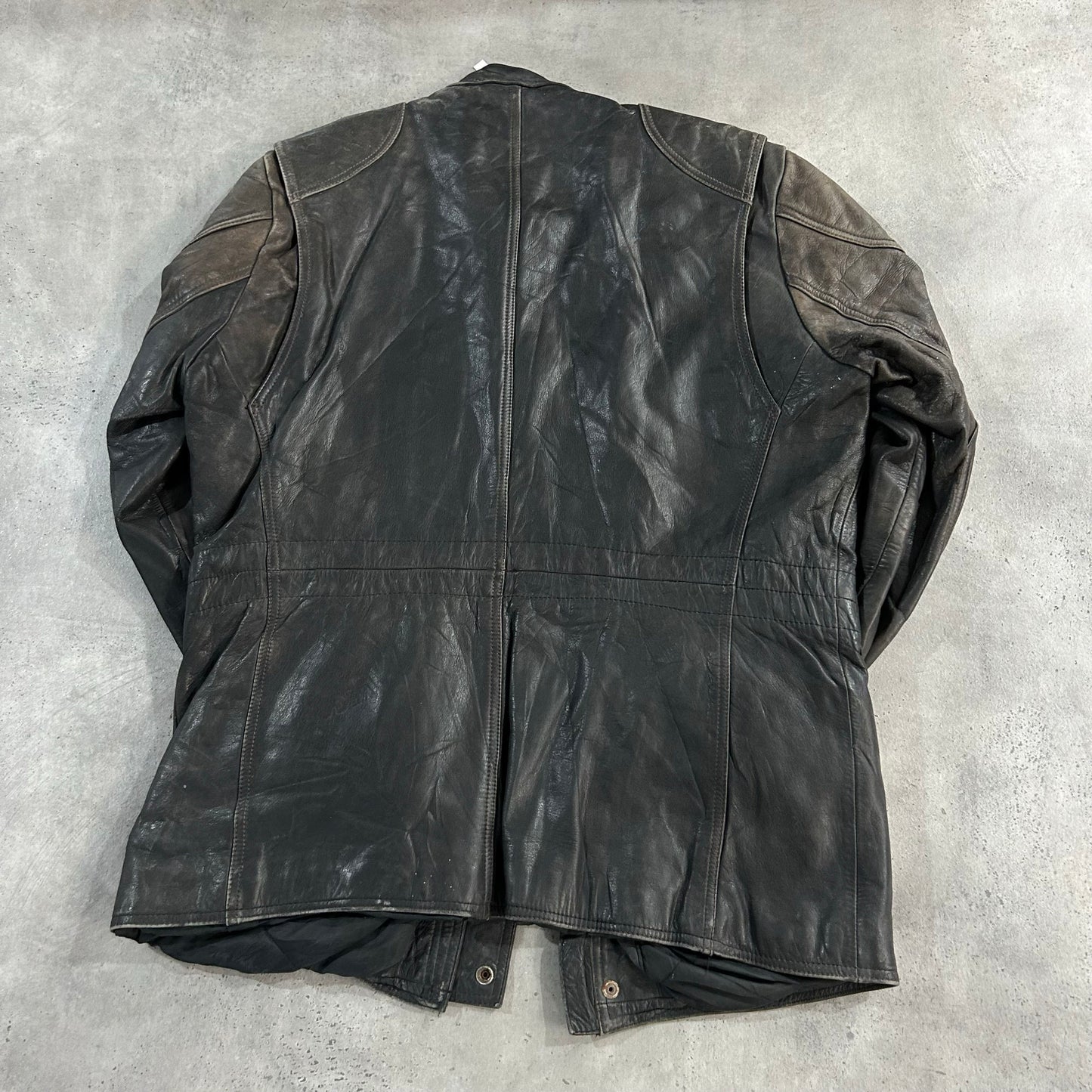 Vintage Retro Mid-Length Leather Jackets