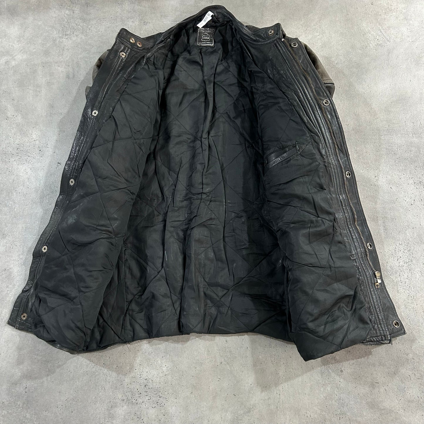 Vintage Retro Mid-Length Leather Jackets