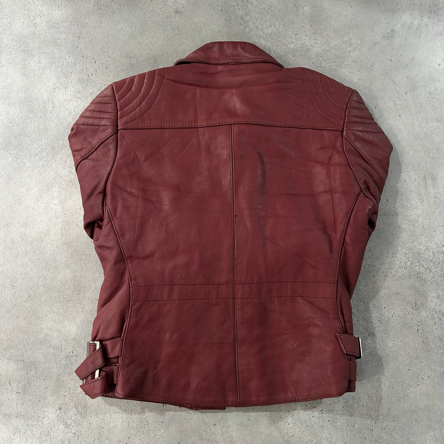 Vintage 70s-90s Germany Retro Double Rider Leather Jackets