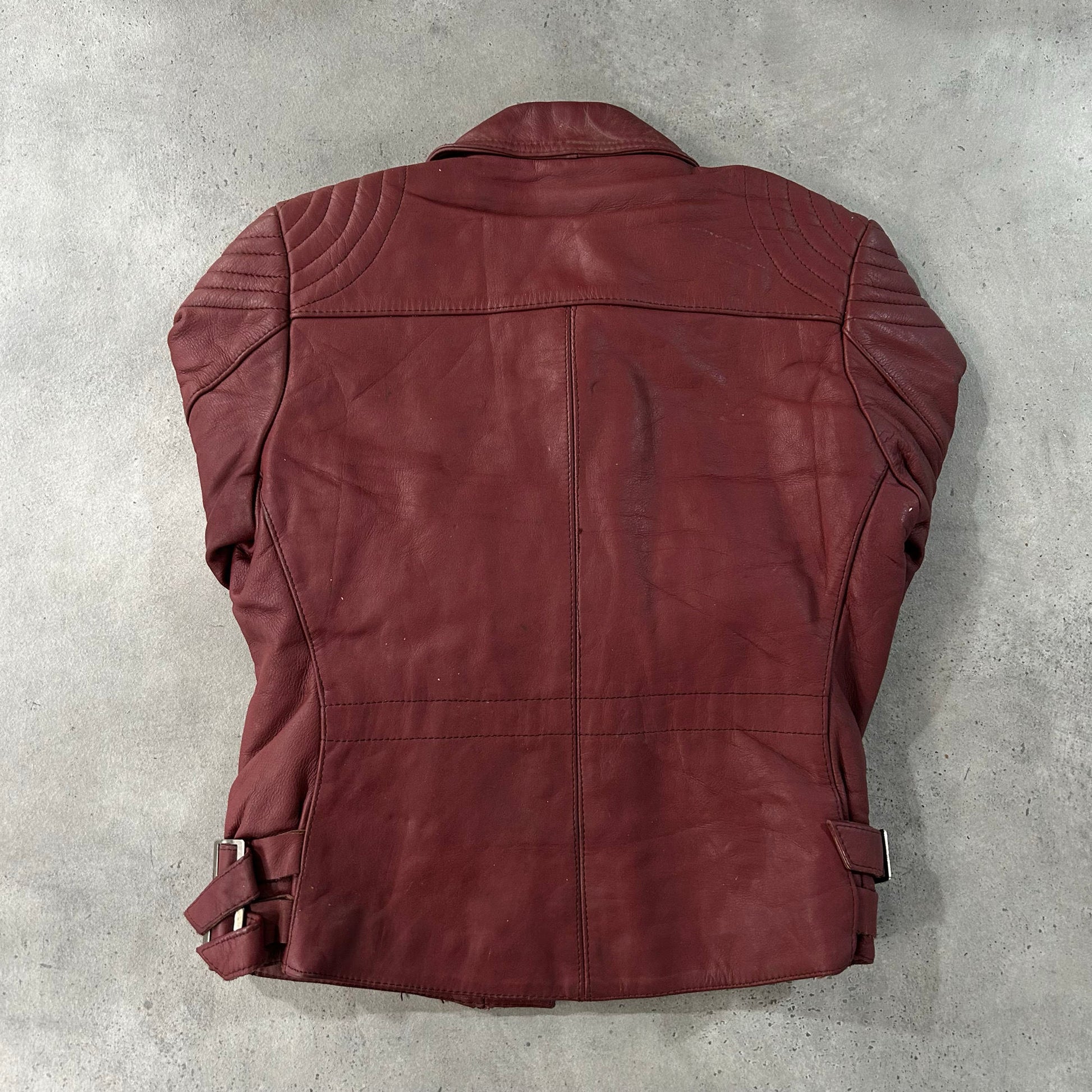 Vintage 70s-90s Germany Retro Double Rider Leather Jackets