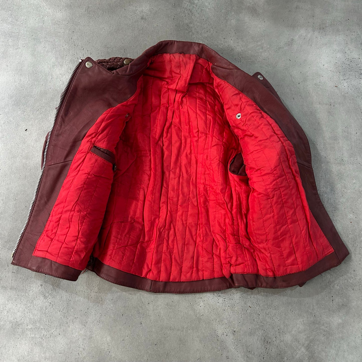 Vintage 70s-90s Germany Retro Double Rider Leather Jackets