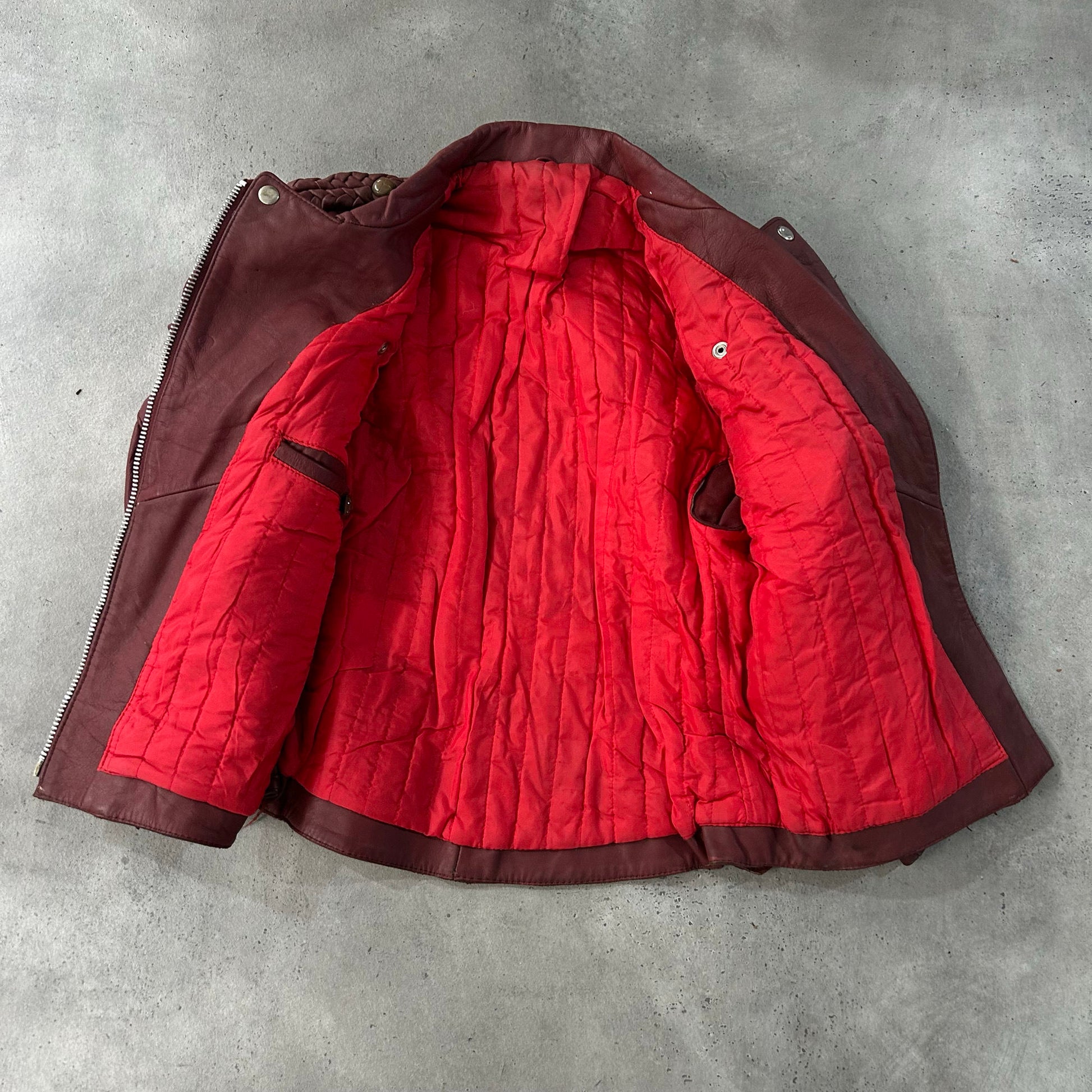 Vintage 70s-90s Germany Retro Double Rider Leather Jackets