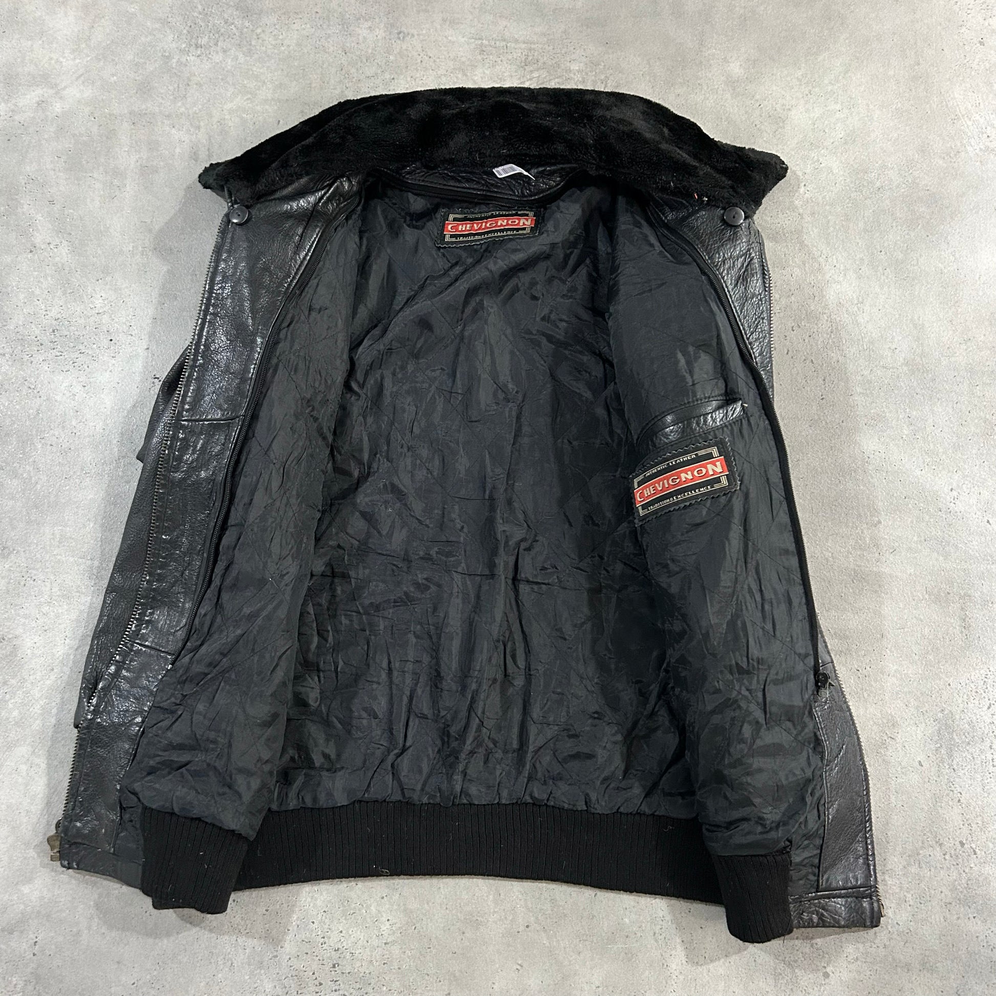 Vintage 70s-90s Chevignon Military Flight Leather Jackets