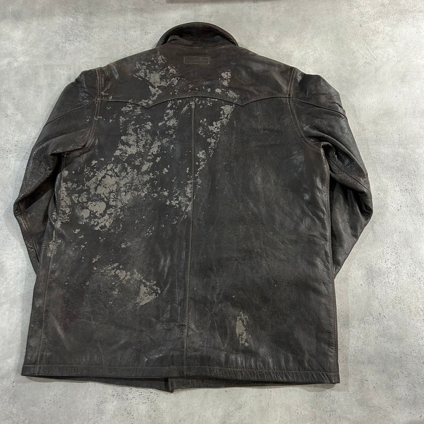 Vintage 70s-90s Romania Marlboro Retro Mid-Length Leather Jackets