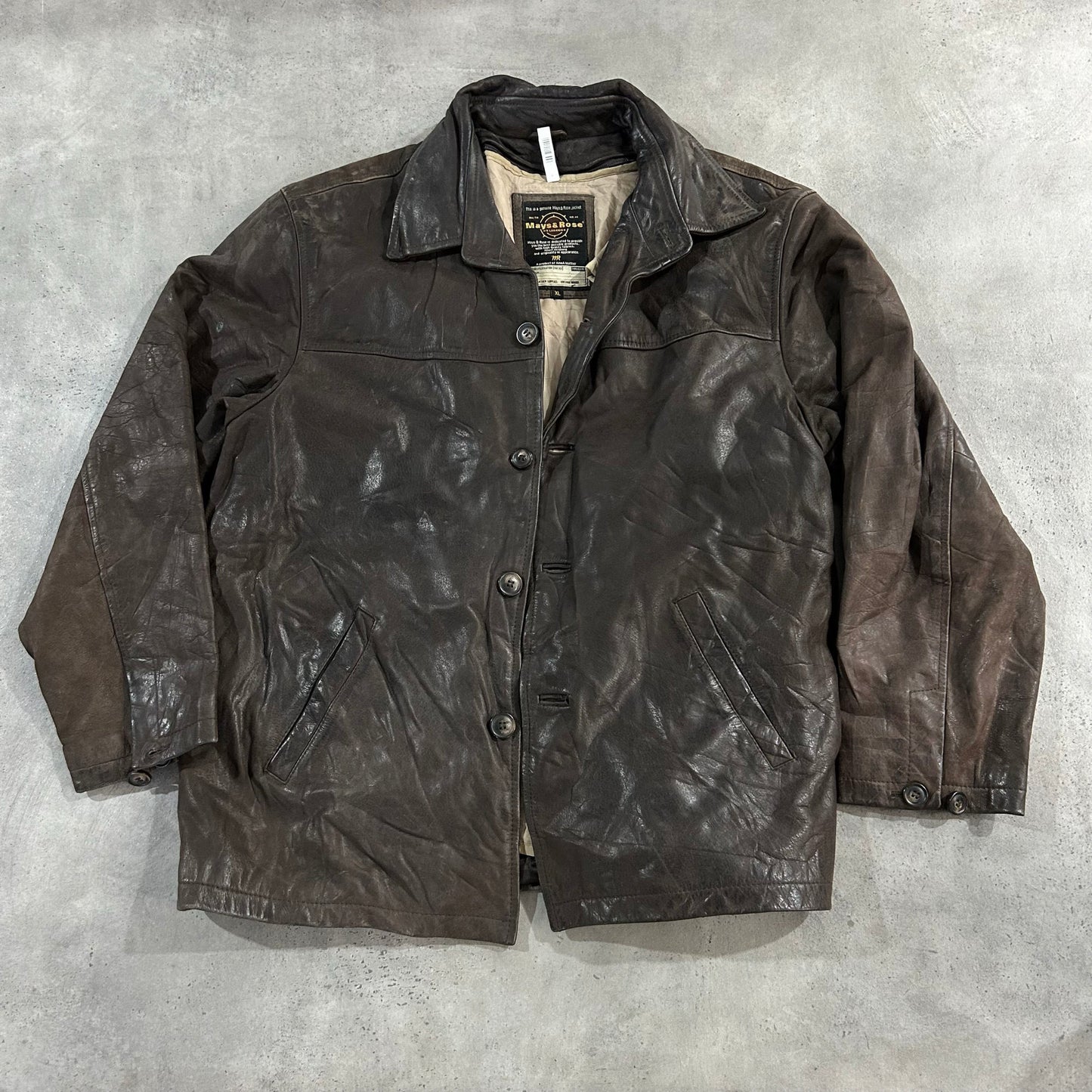 Vintage Retro Mid-Length Leather Jackets