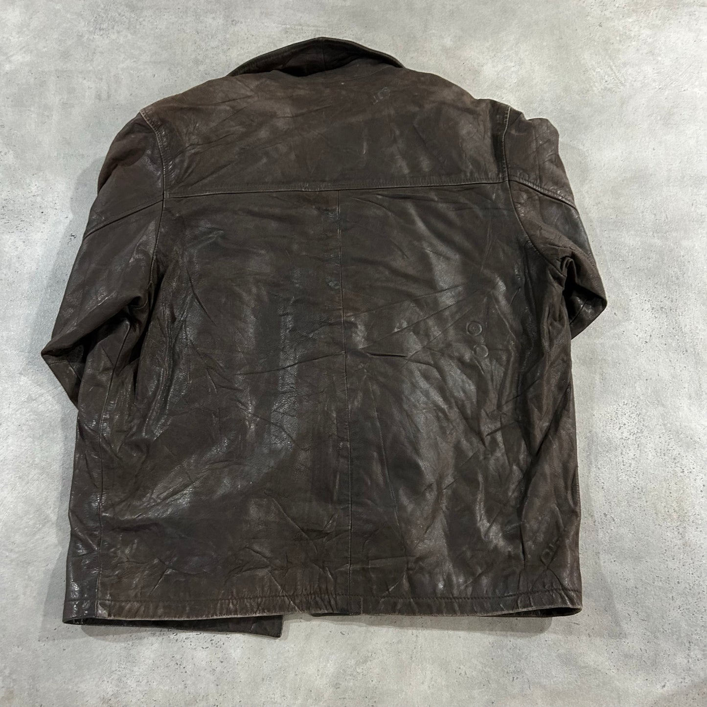 Vintage Retro Mid-Length Leather Jackets