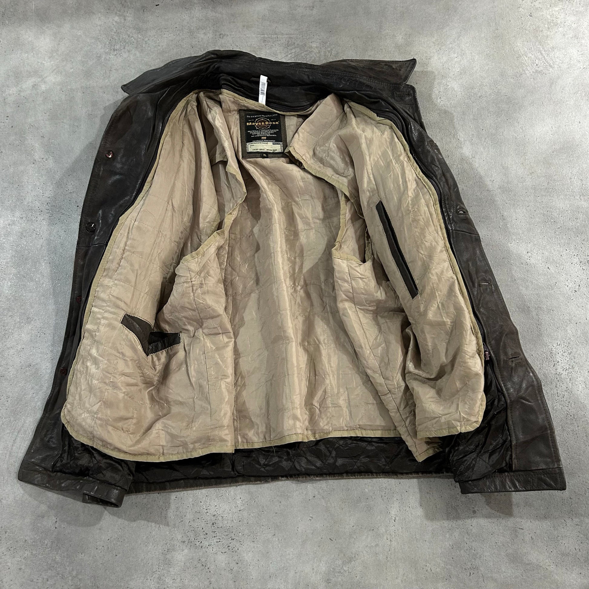 Vintage Retro Mid-Length Leather Jackets
