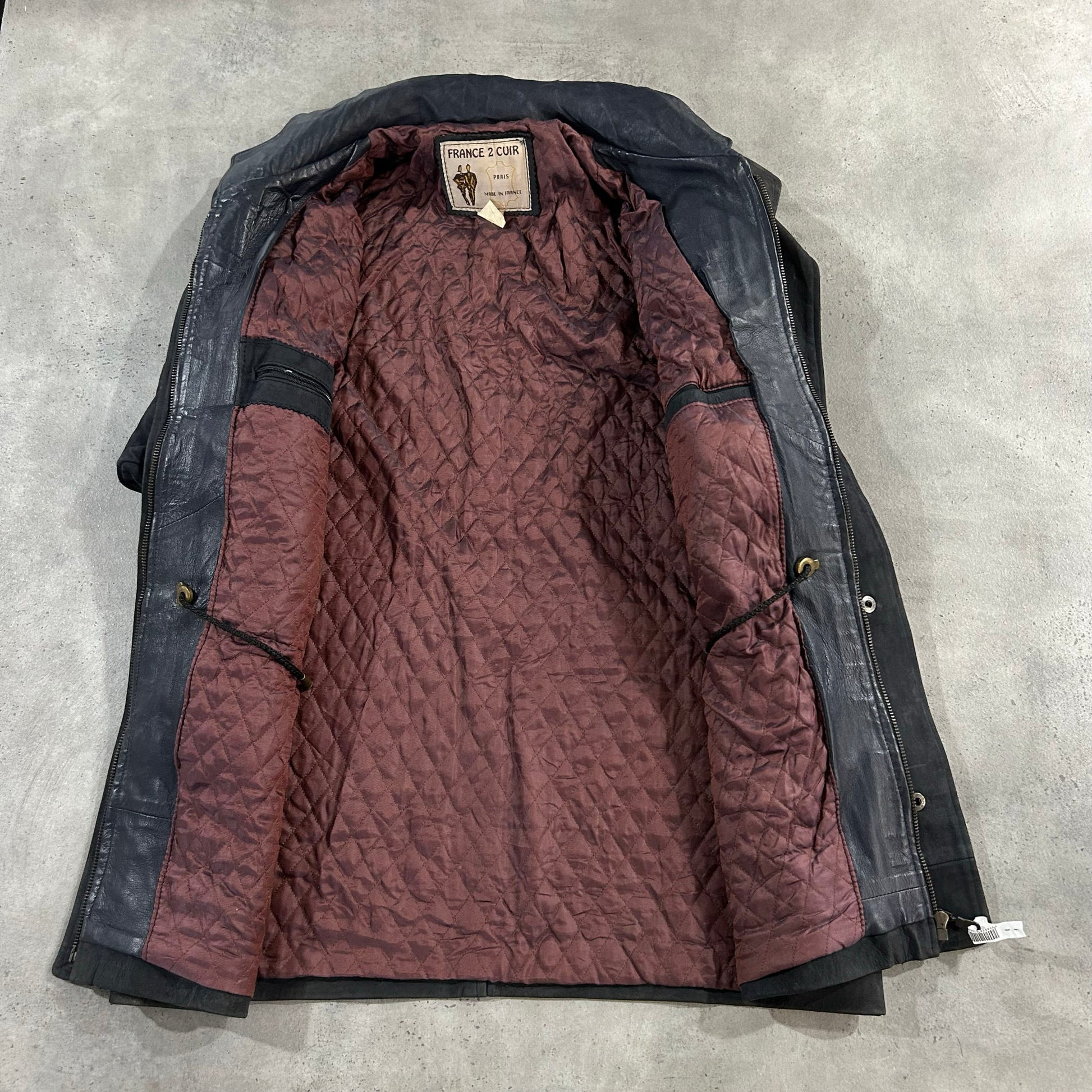 Vintage 70s-90s France Retro Mid-Length Leather Jackets
