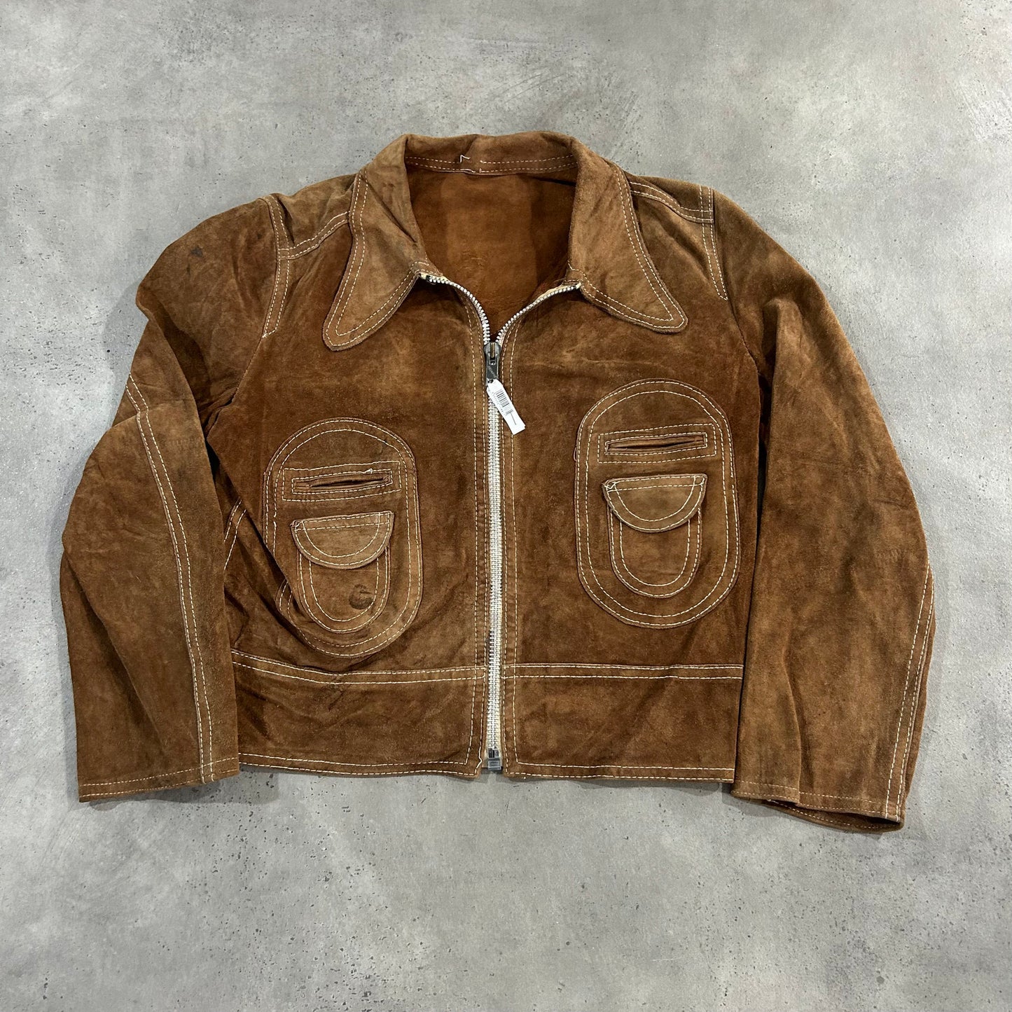 Vintage 70s-90s Spain Sears Workwear Leather Jackets