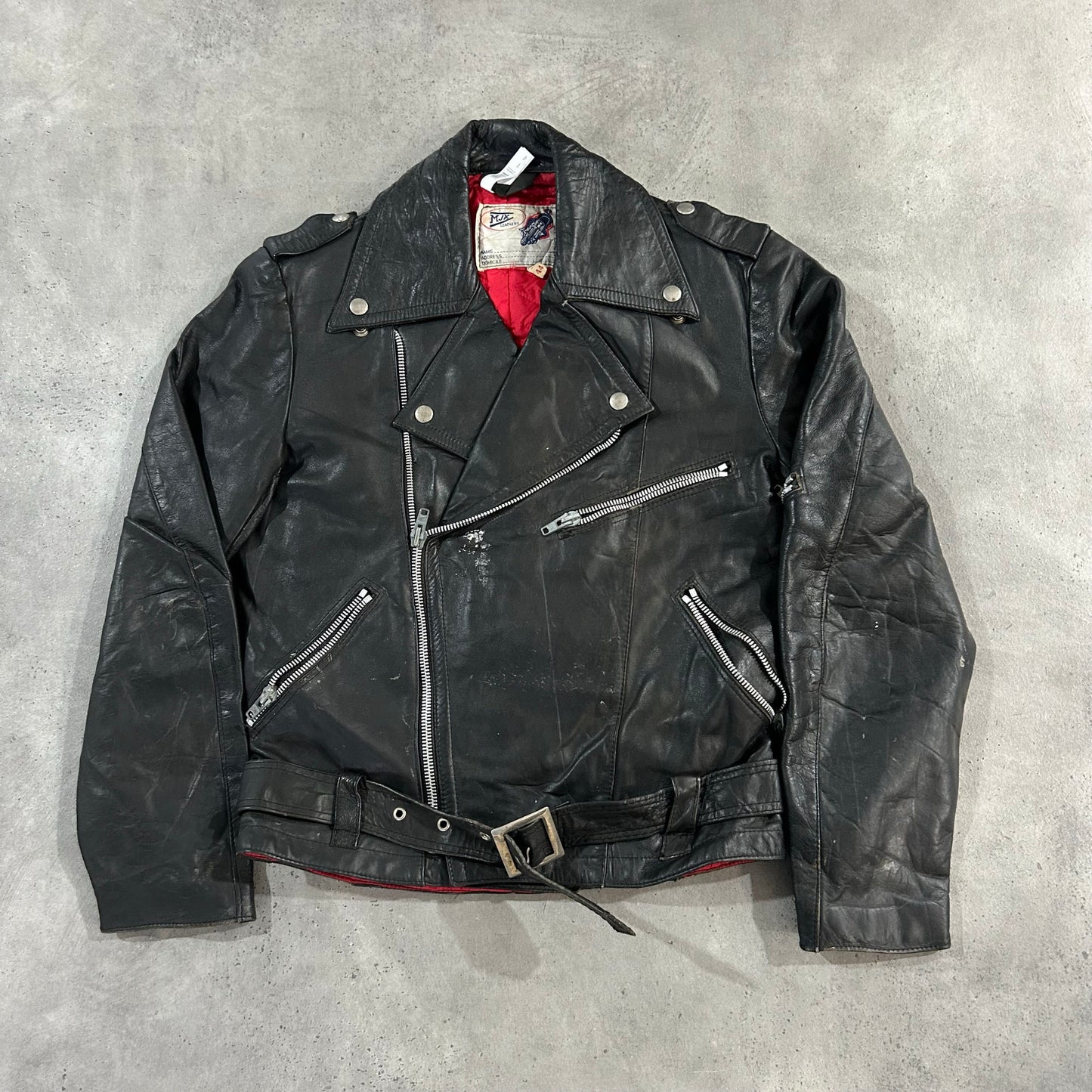 Vintage 70s-90s Netherlands Double Rider Leather Jackets