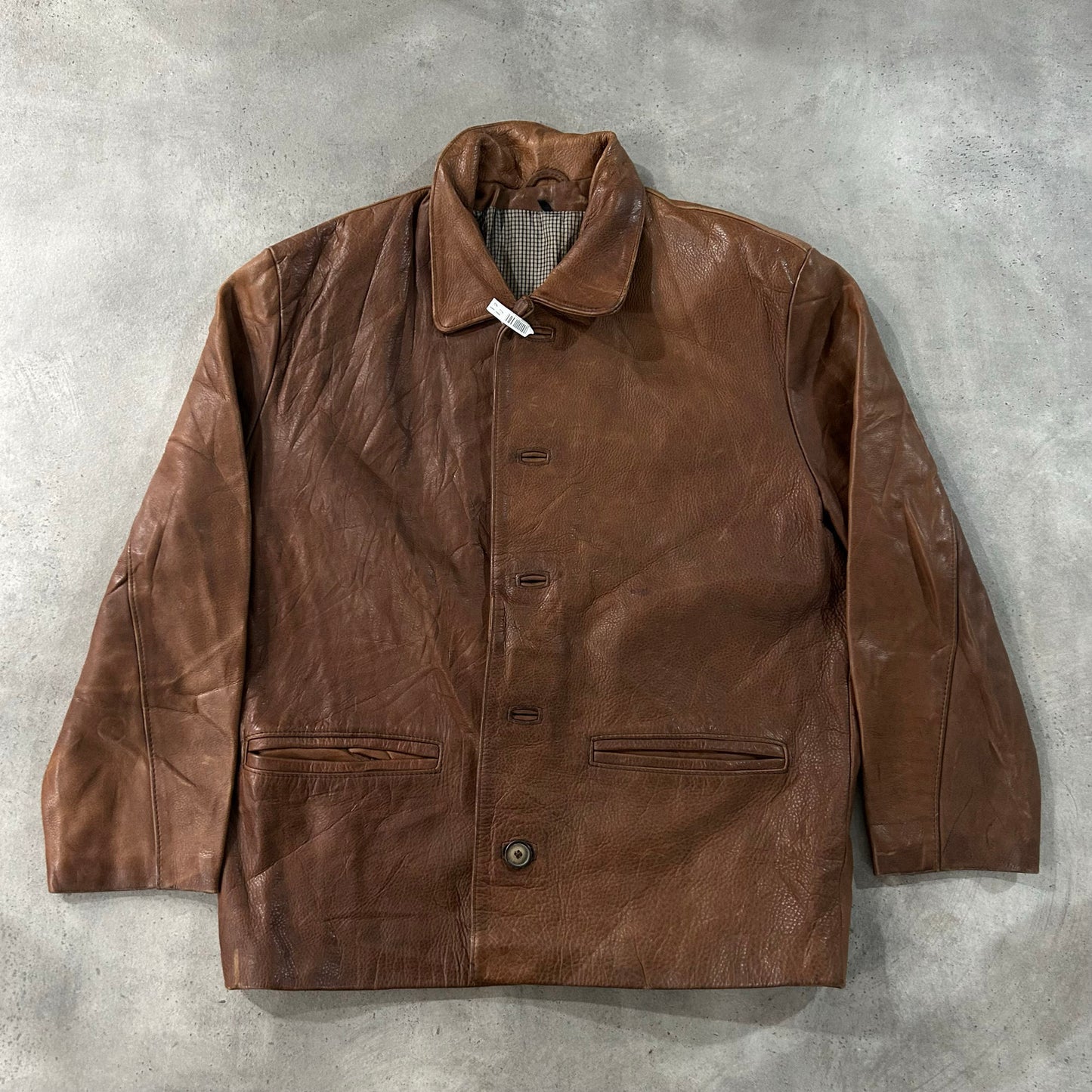 Vintage Retro Mid-Length Leather Jackets