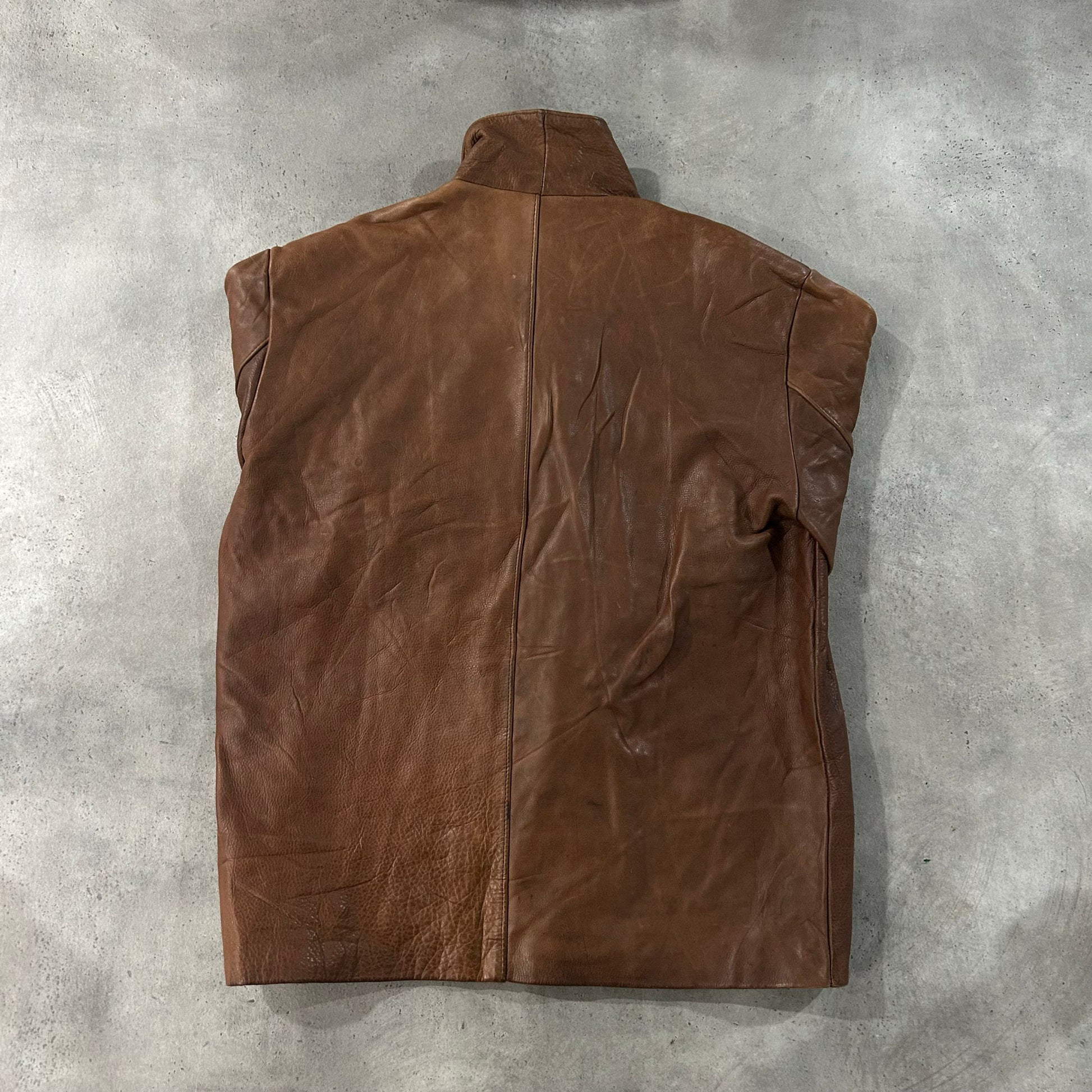 Vintage Retro Mid-Length Leather Jackets