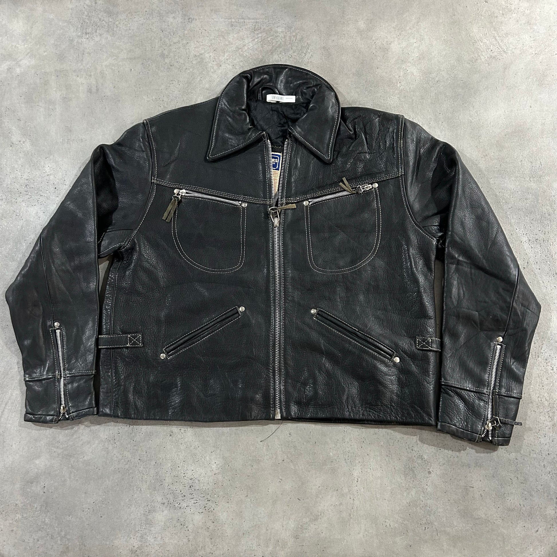 Vintage 70s-90s France Retro Leather Jackets