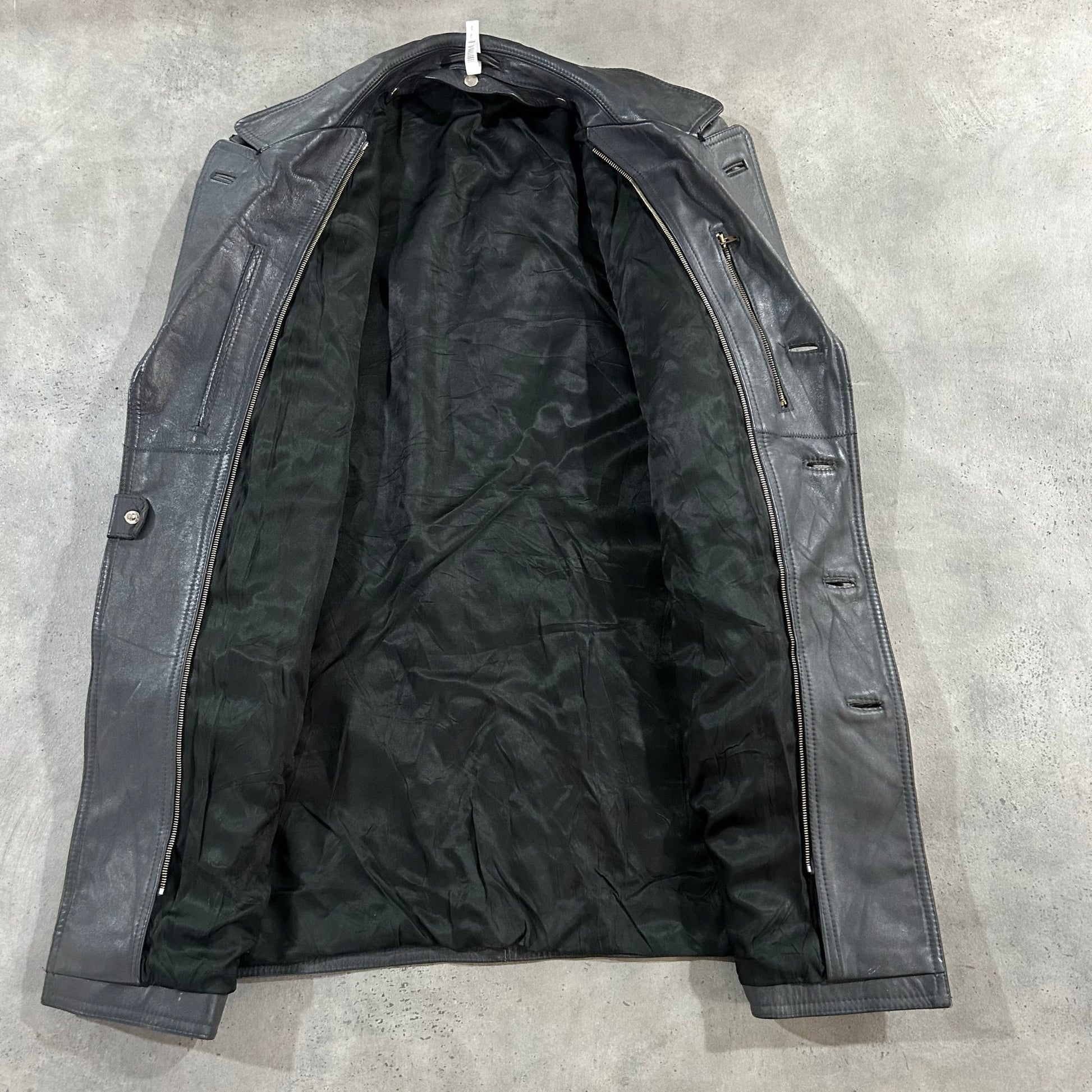 Vintage Military Mid-Length Leather Jackets