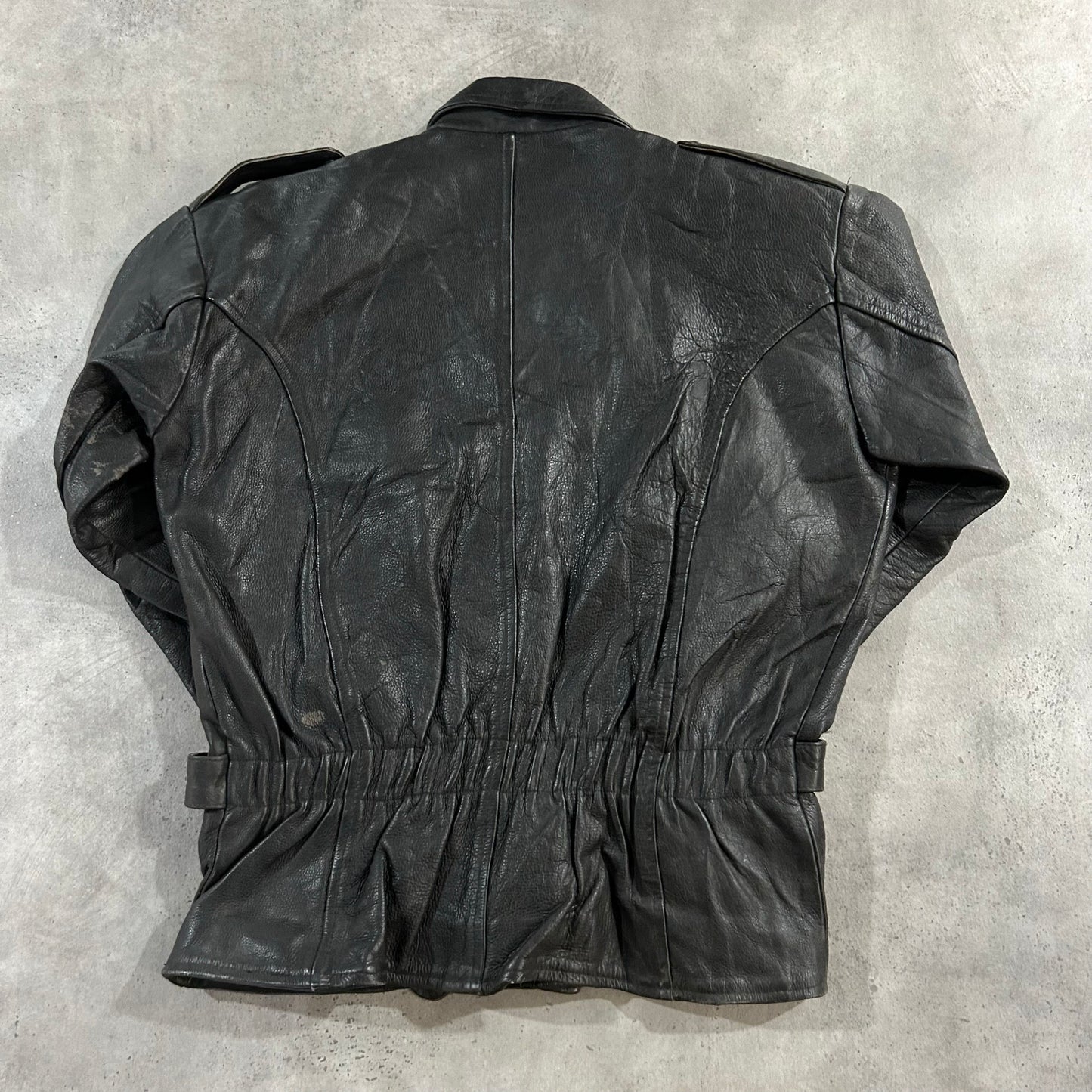 Vintage 70s-90s Germany Retro Double Rider Leather Jackets