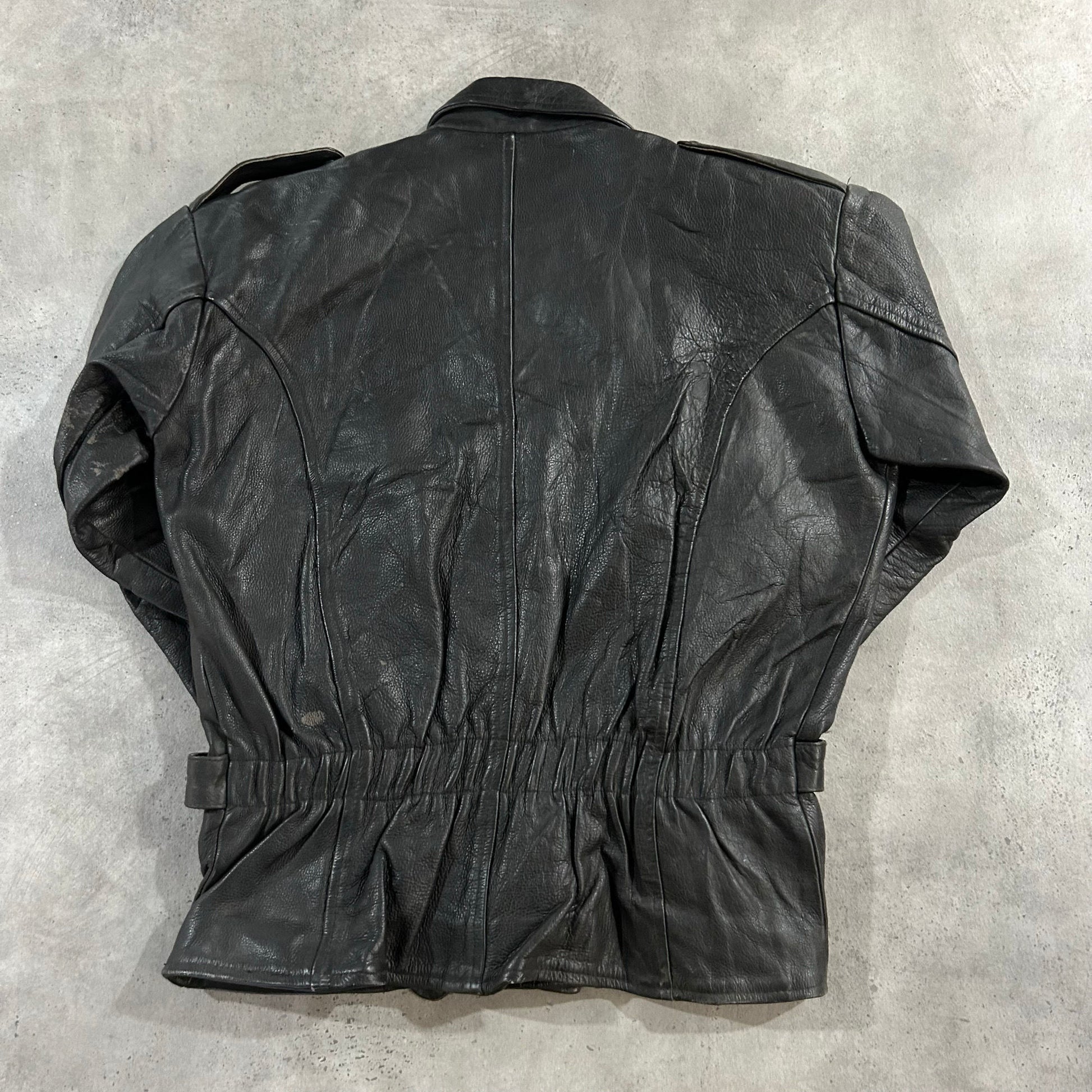 Vintage 70s-90s Germany Retro Double Rider Leather Jackets