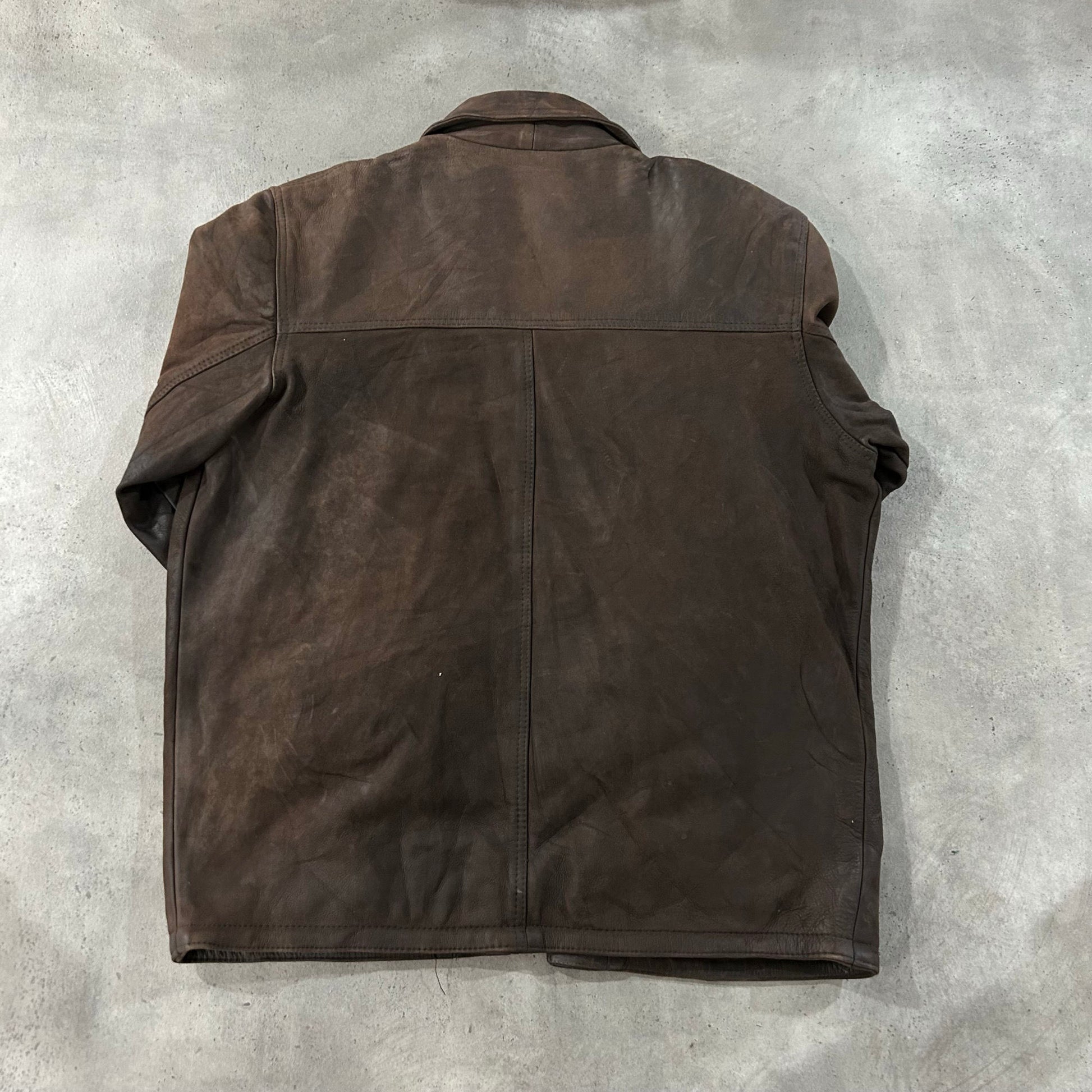 Vintage Retro Mid-Length Leather Jackets