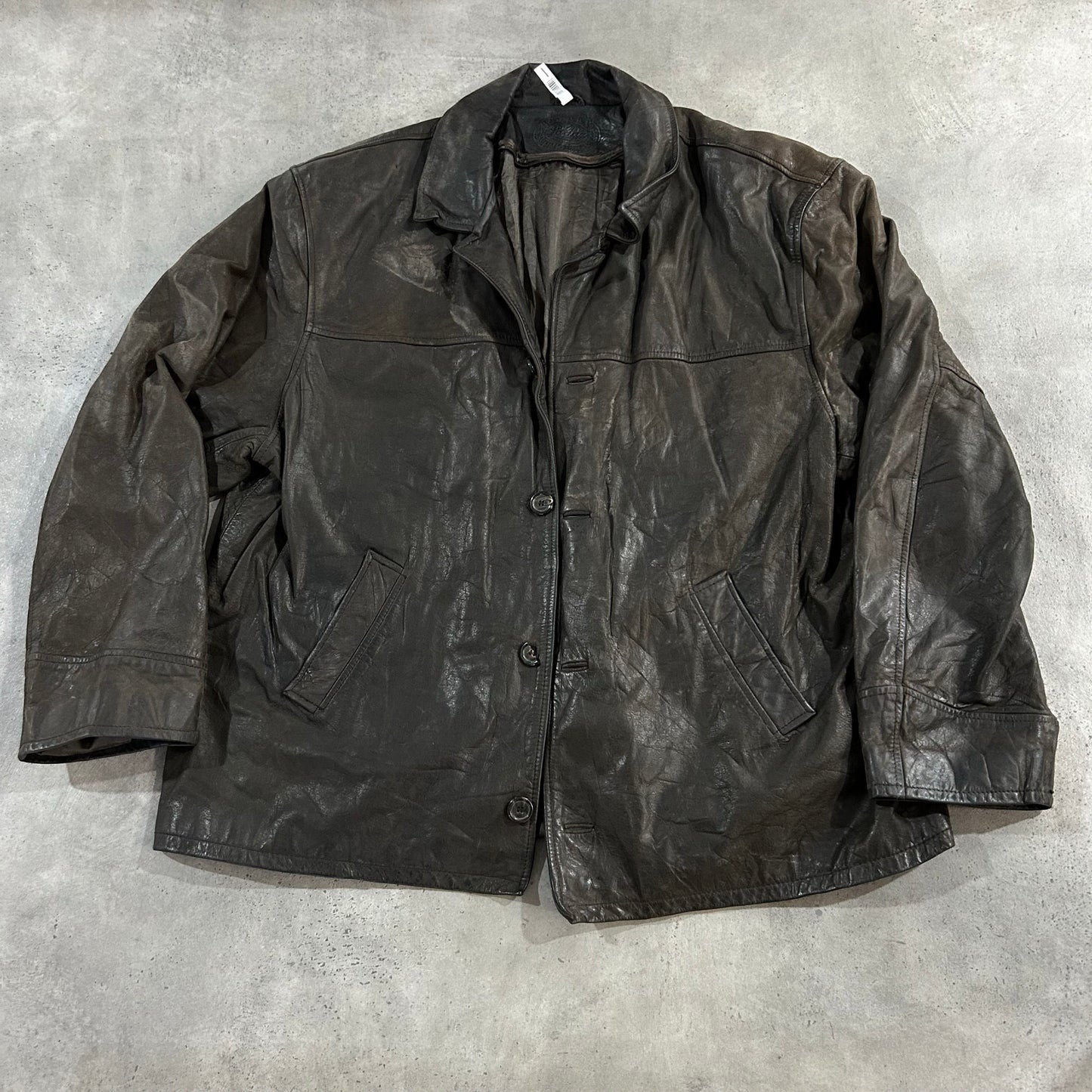 Vintage Retro Mid-Length Leather Jackets