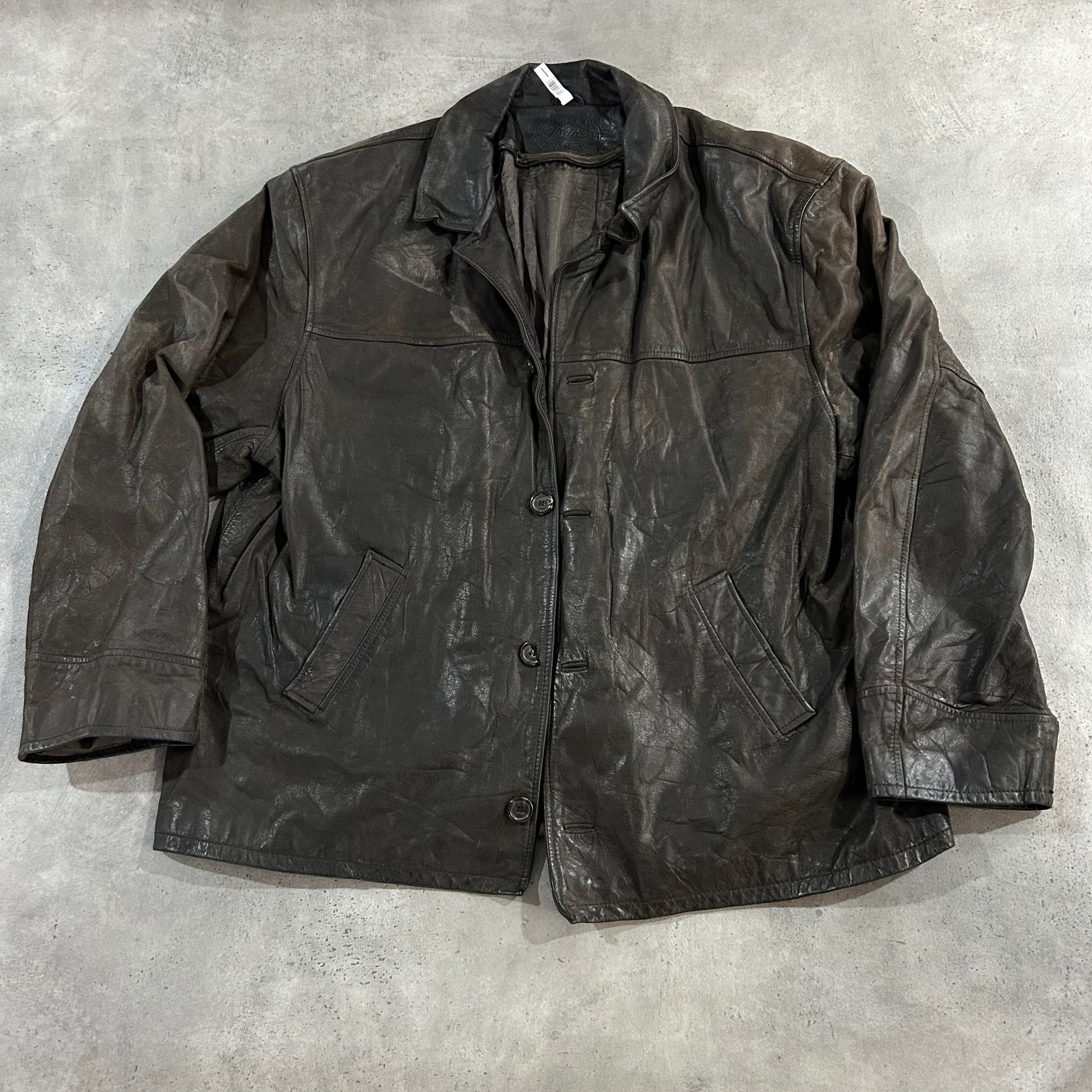 Vintage Retro Mid-Length Leather Jackets