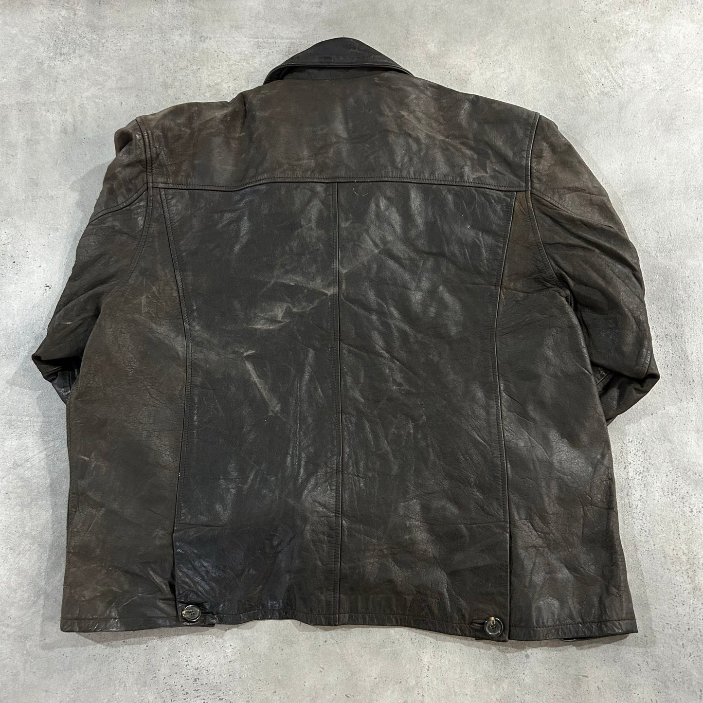 Vintage Retro Mid-Length Leather Jackets