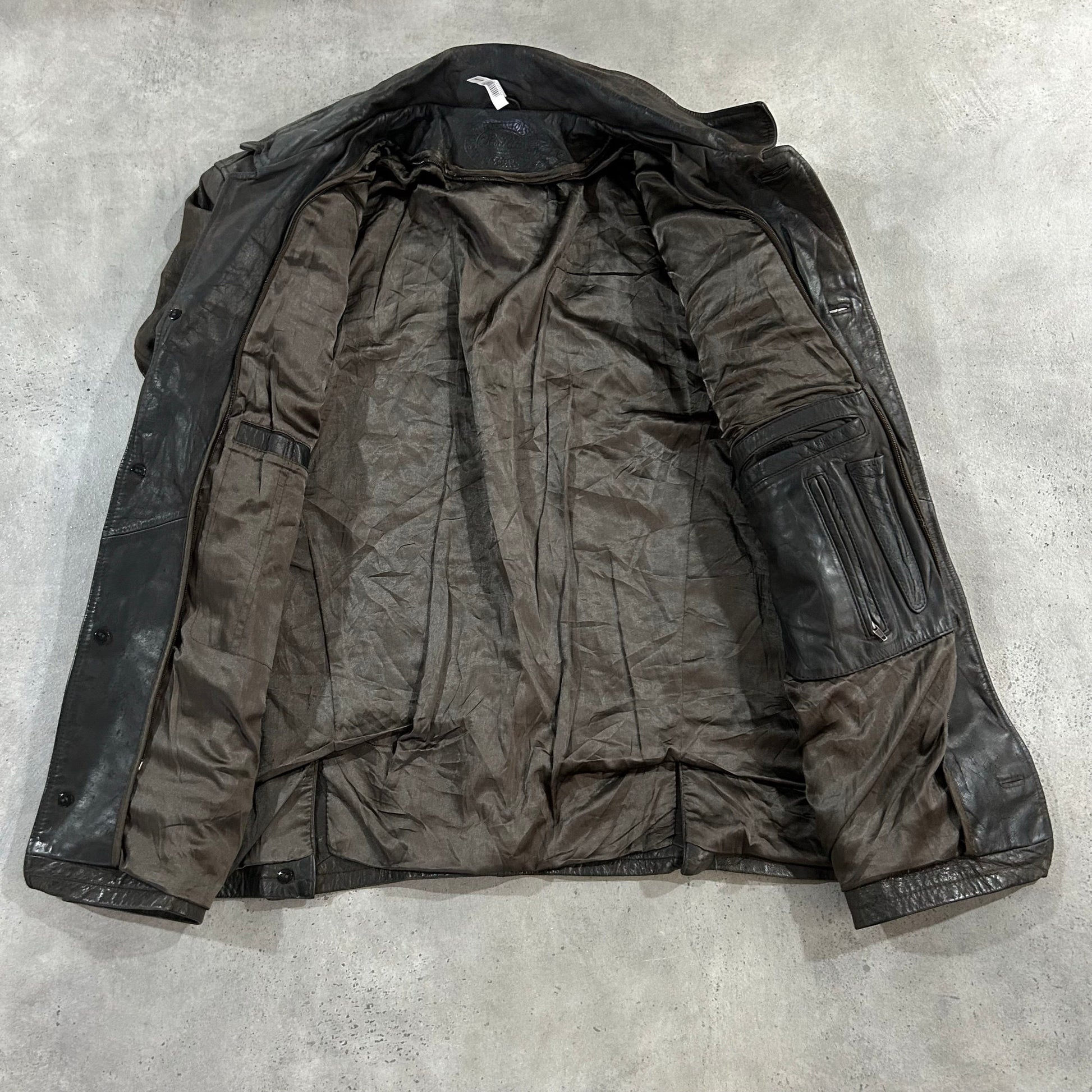 Vintage Retro Mid-Length Leather Jackets
