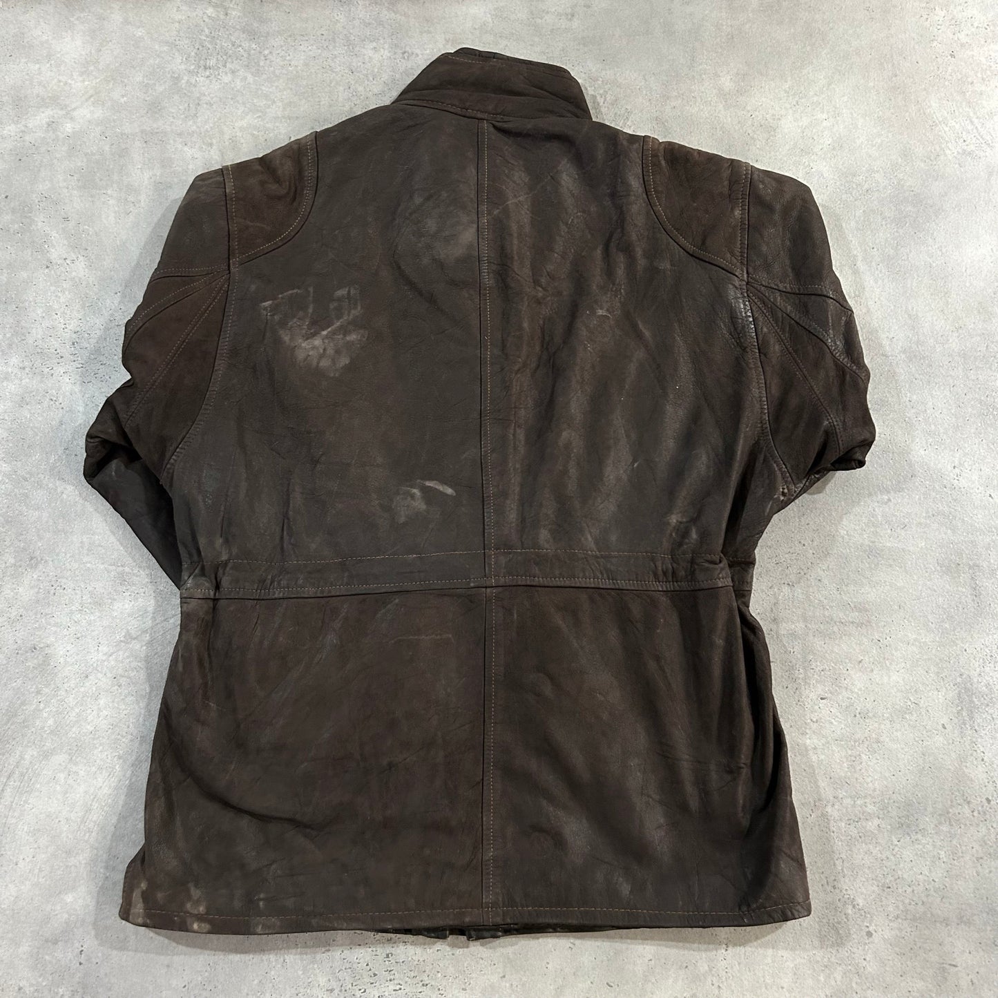 Vintage Retro Mid-Length Leather Jackets