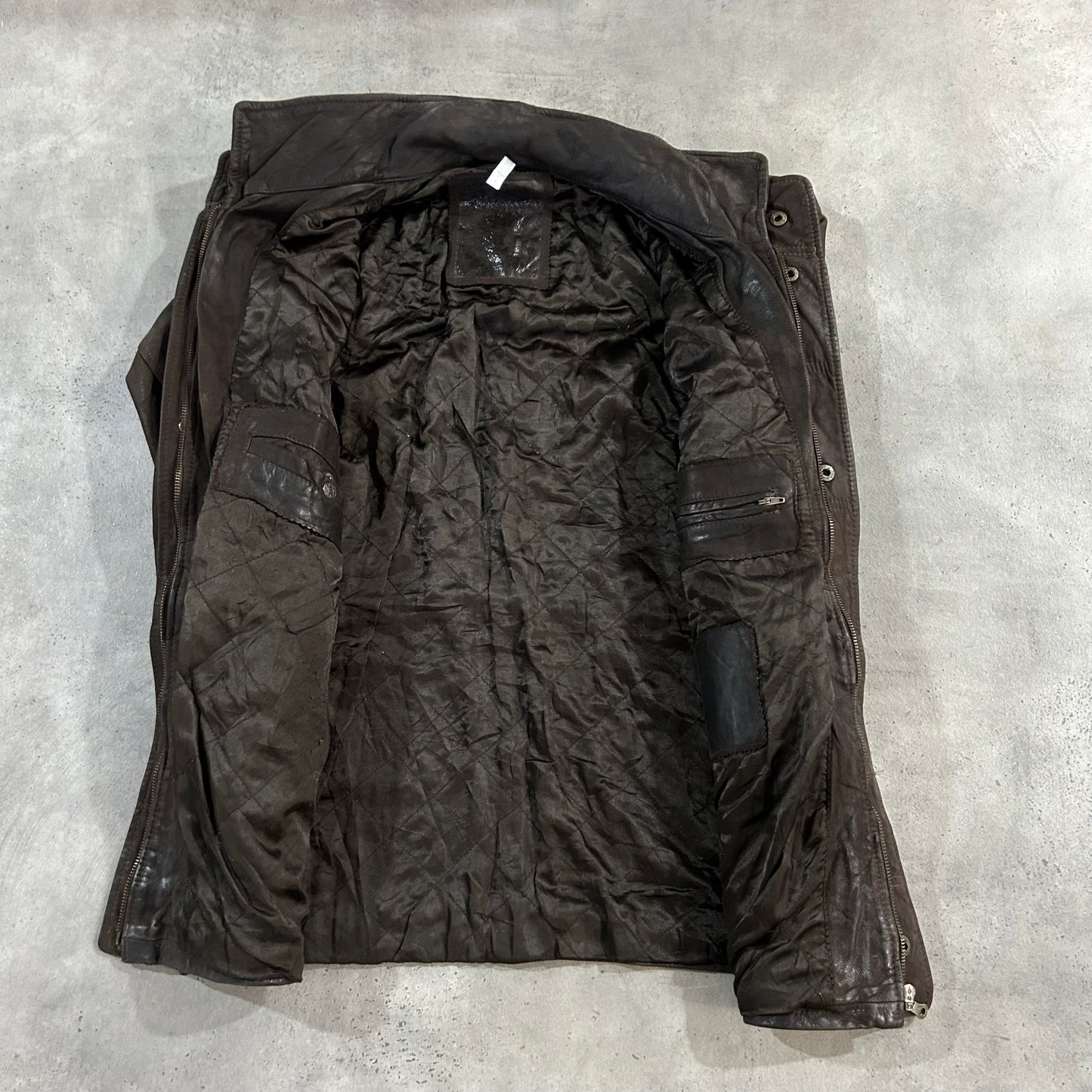 Vintage Retro Mid-Length Leather Jackets