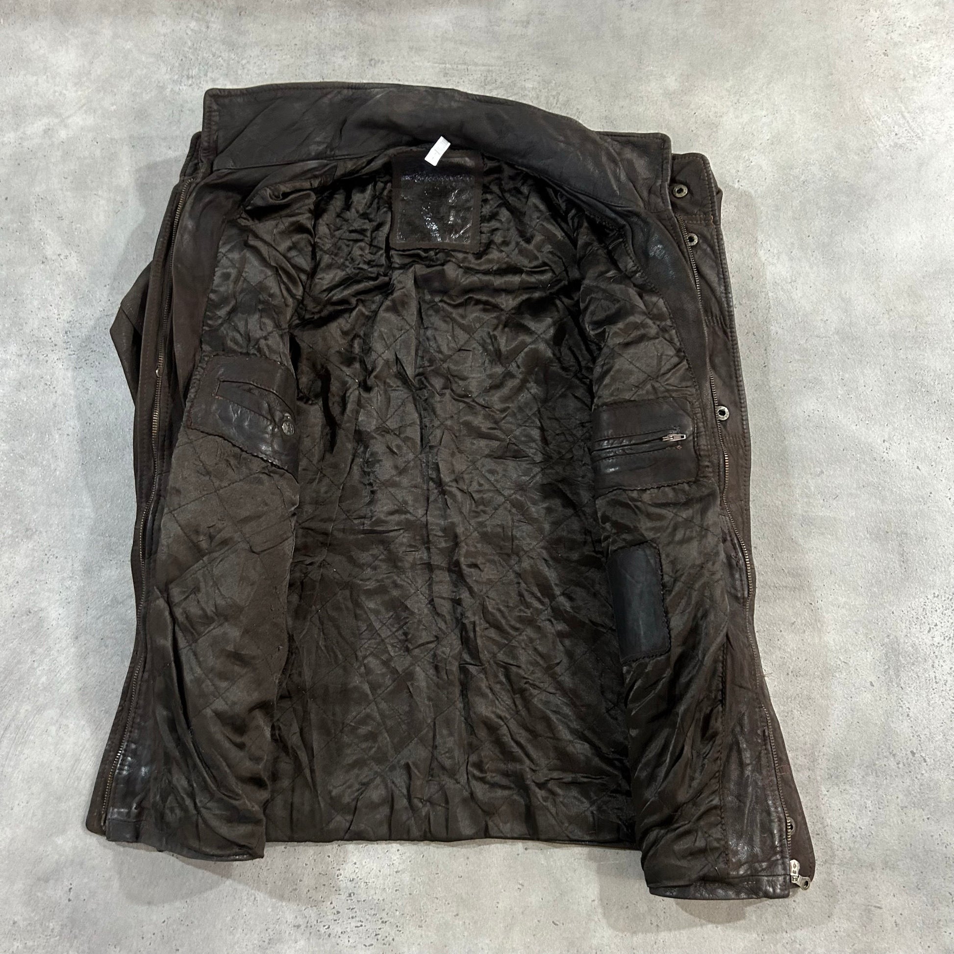 Vintage Retro Mid-Length Leather Jackets
