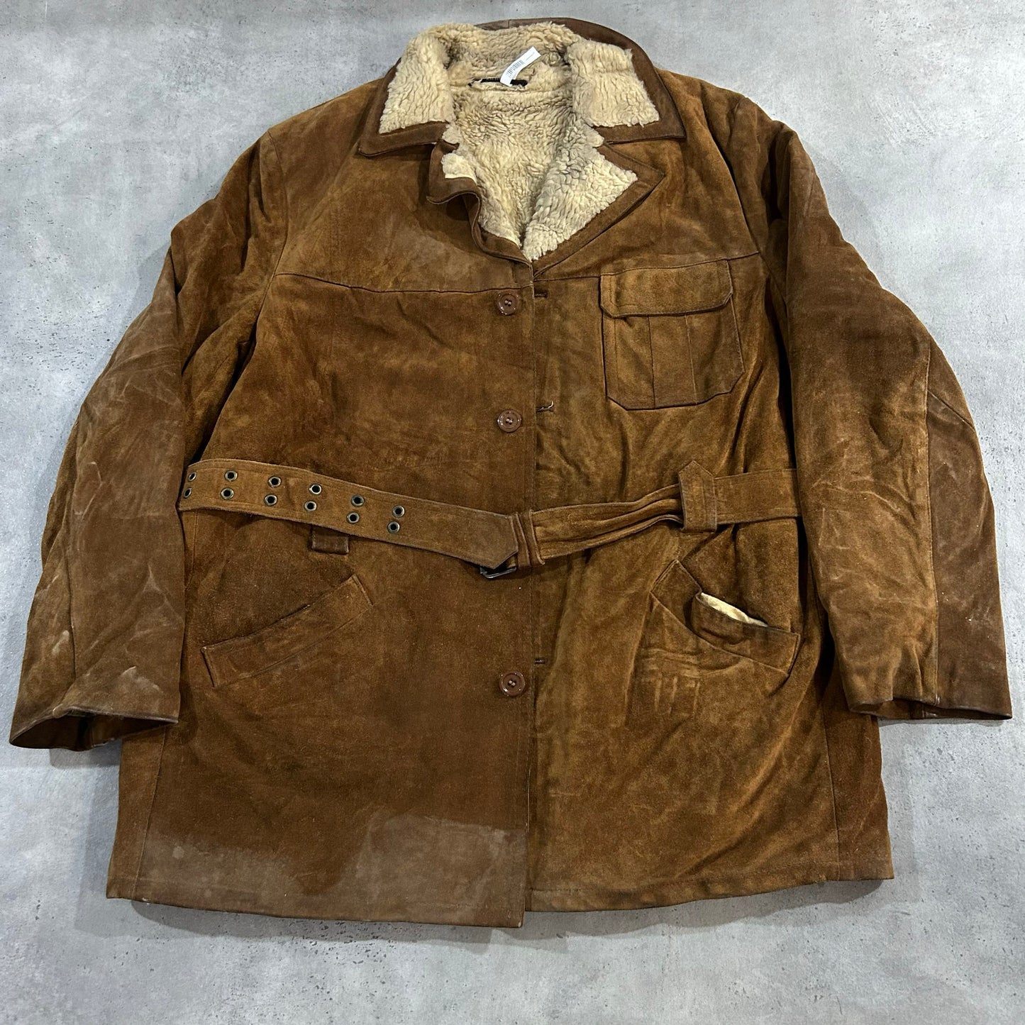 Vintage Retro Mid-Length Leather Jackets