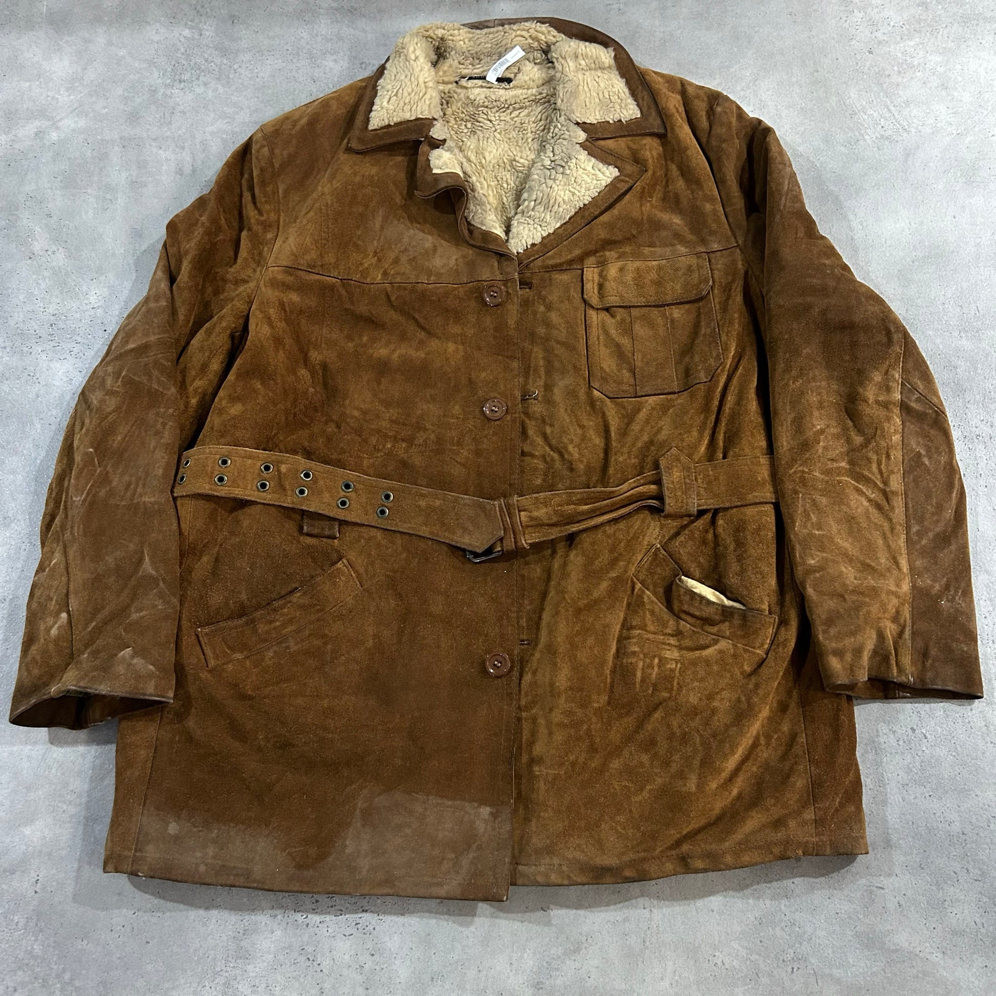 Vintage Retro Mid-Length Leather Jackets