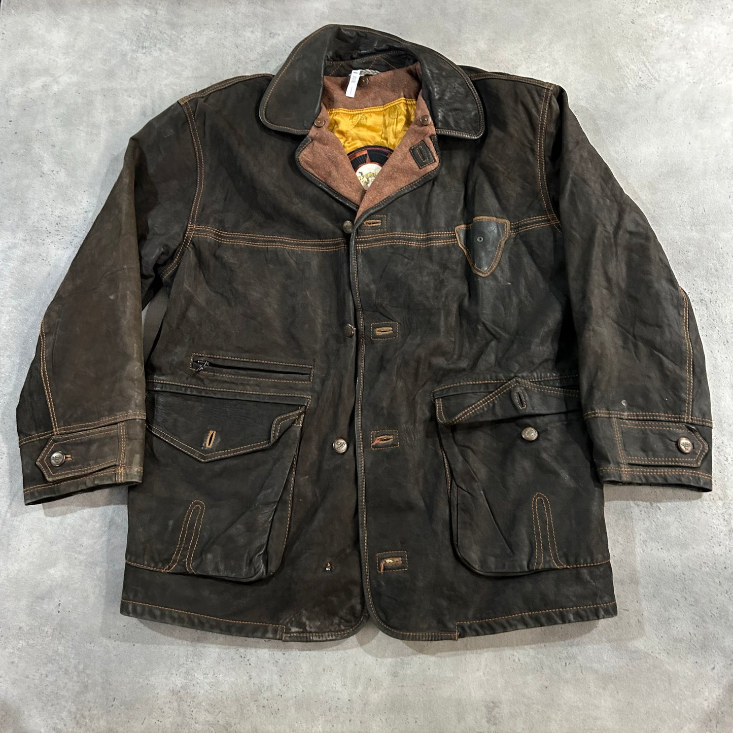 Vintage 70s-90s Workwear Mid-Length Leather Jackets