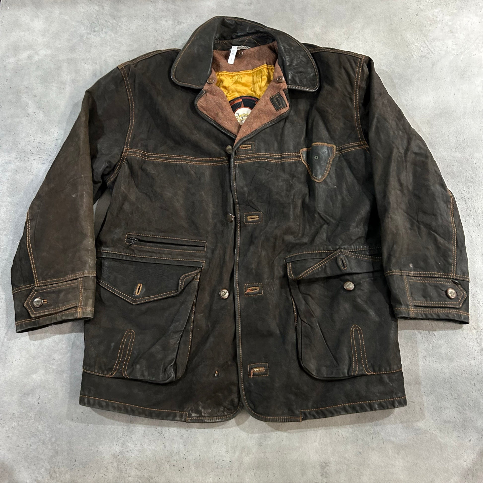 Vintage 70s-90s Workwear Mid-Length Leather Jackets