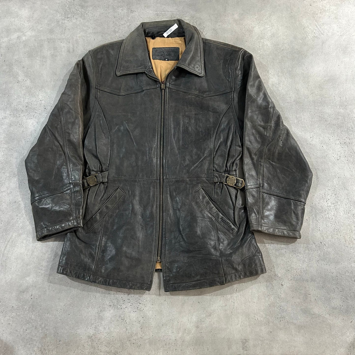Vintage Retro Mid-Length Leather Jackets