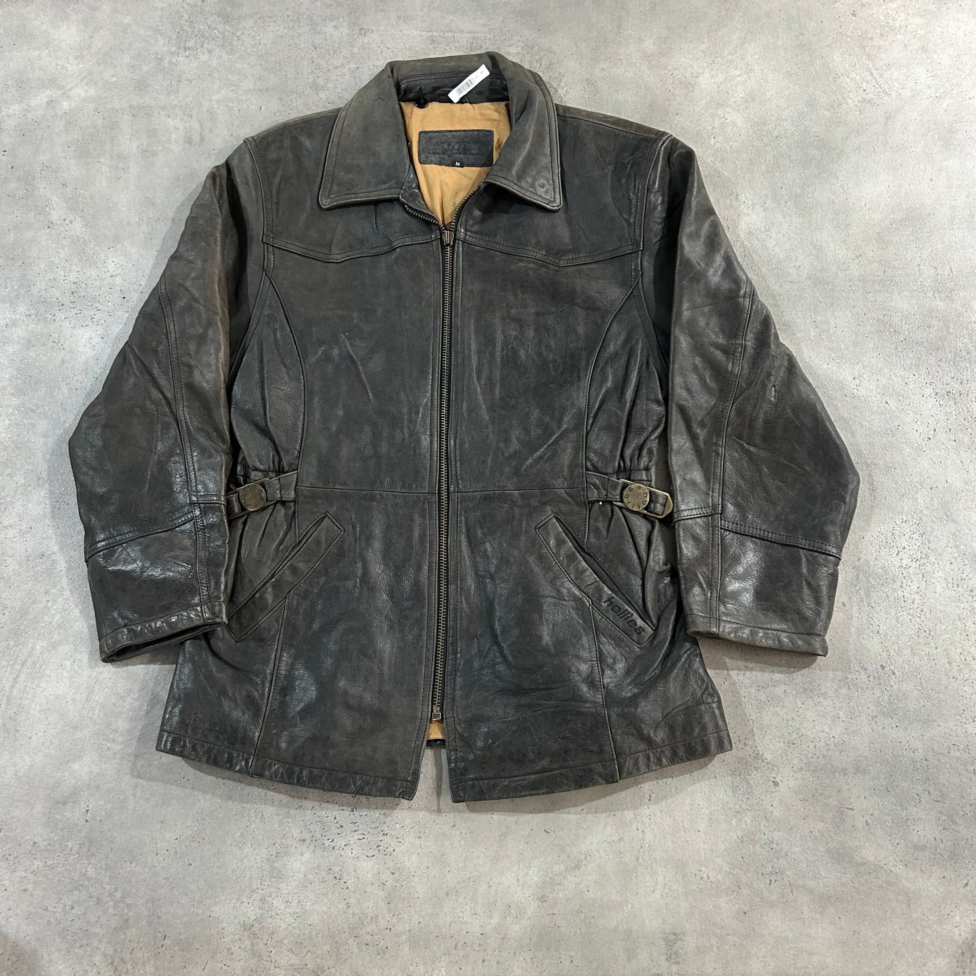 Vintage Retro Mid-Length Leather Jackets