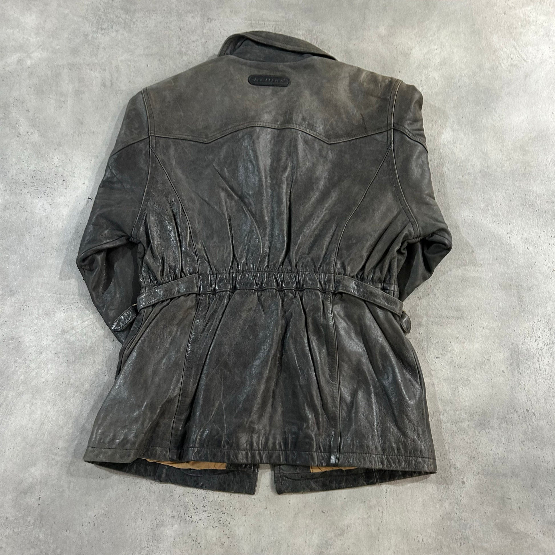 Vintage Retro Mid-Length Leather Jackets