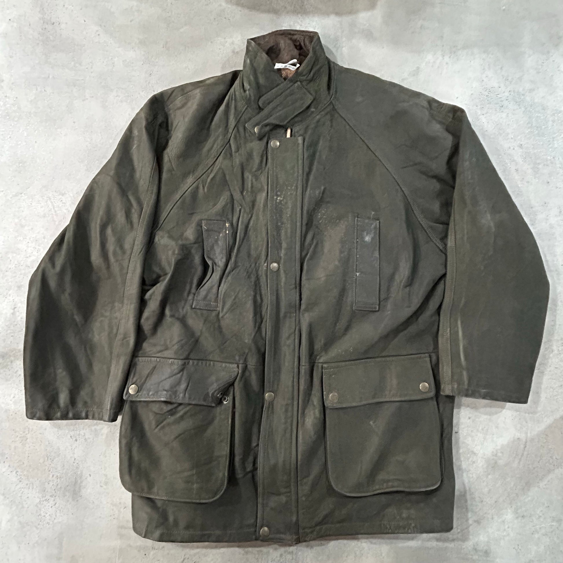Vintage Redskins Retro Mid-Length Leather Jackets