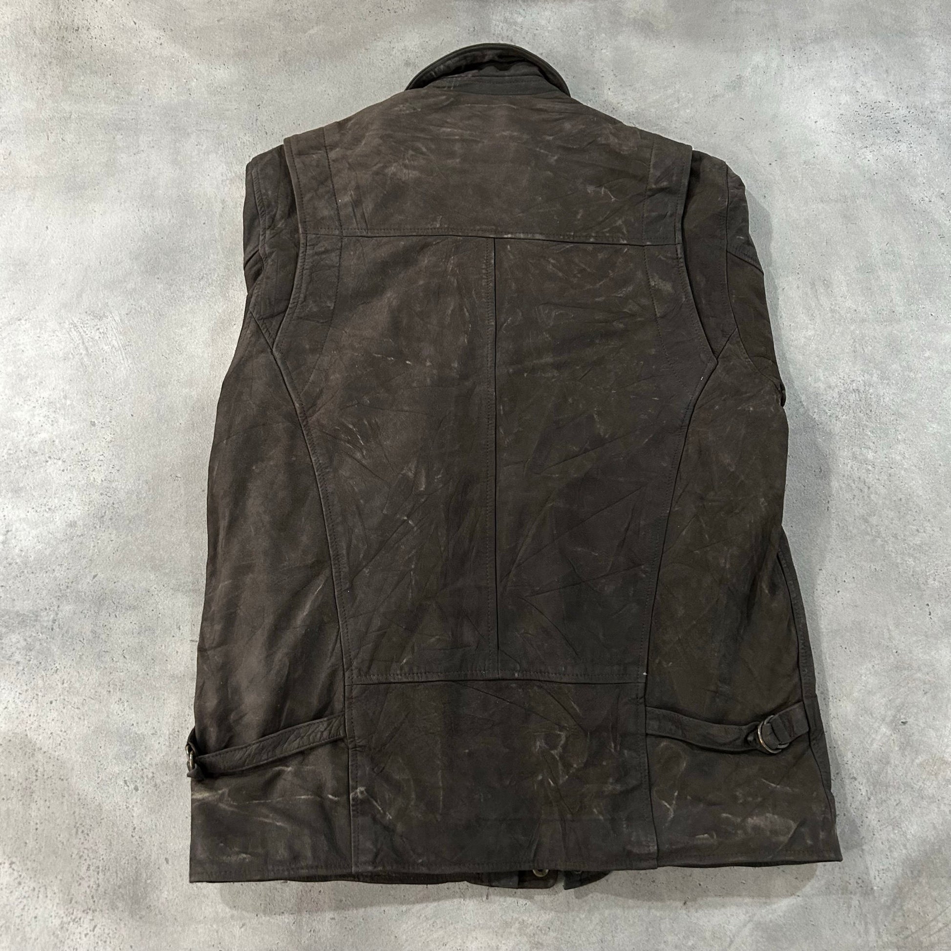 Vintage Retro Mid-Length Leather Jackets