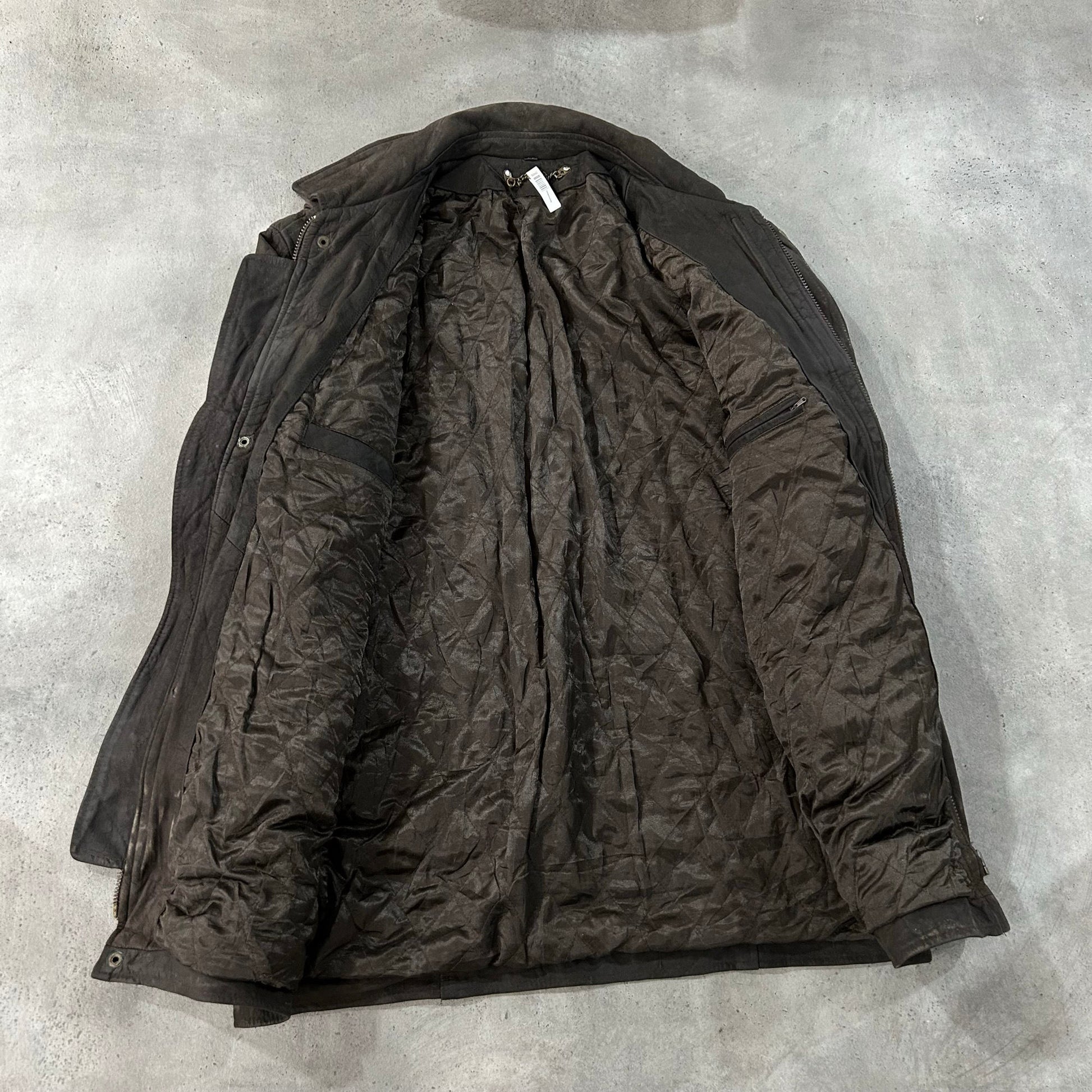 Vintage Retro Mid-Length Leather Jackets