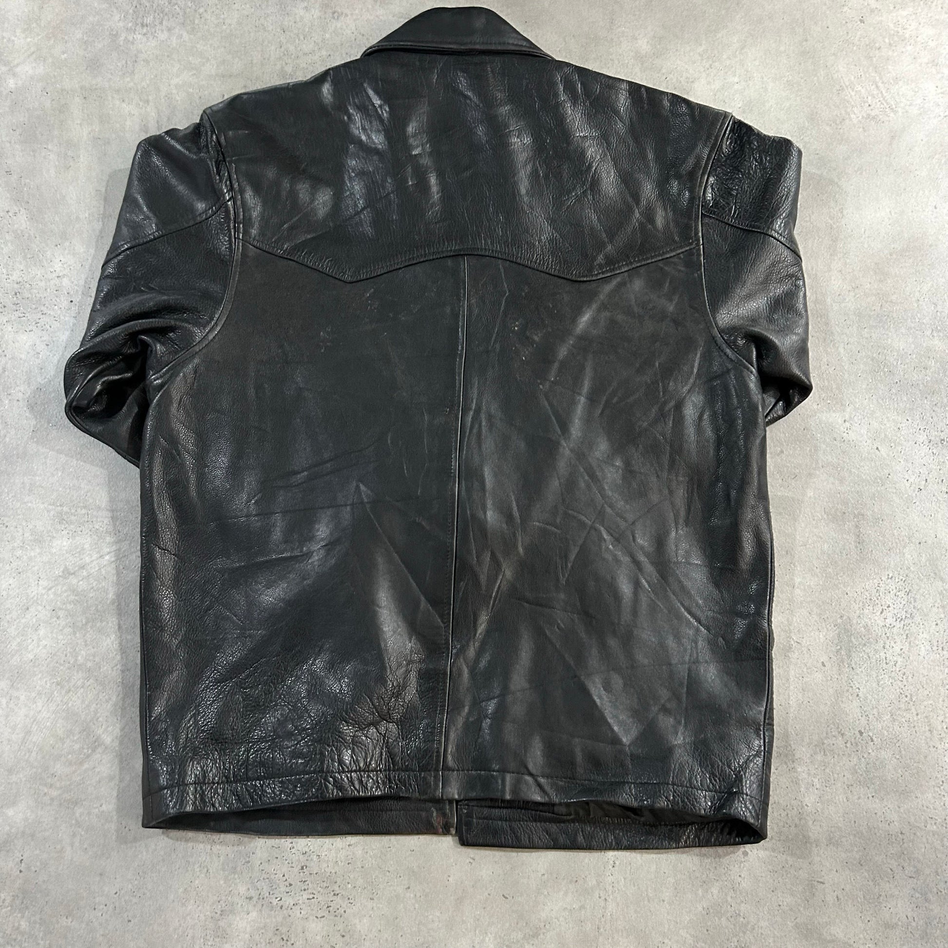 Vintage Retro Mid-Length Leather Jackets