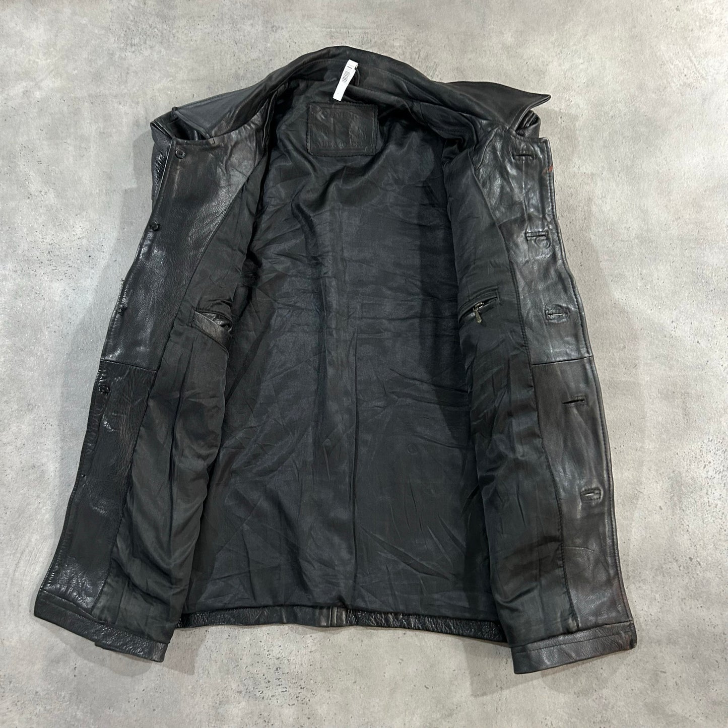 Vintage Retro Mid-Length Leather Jackets