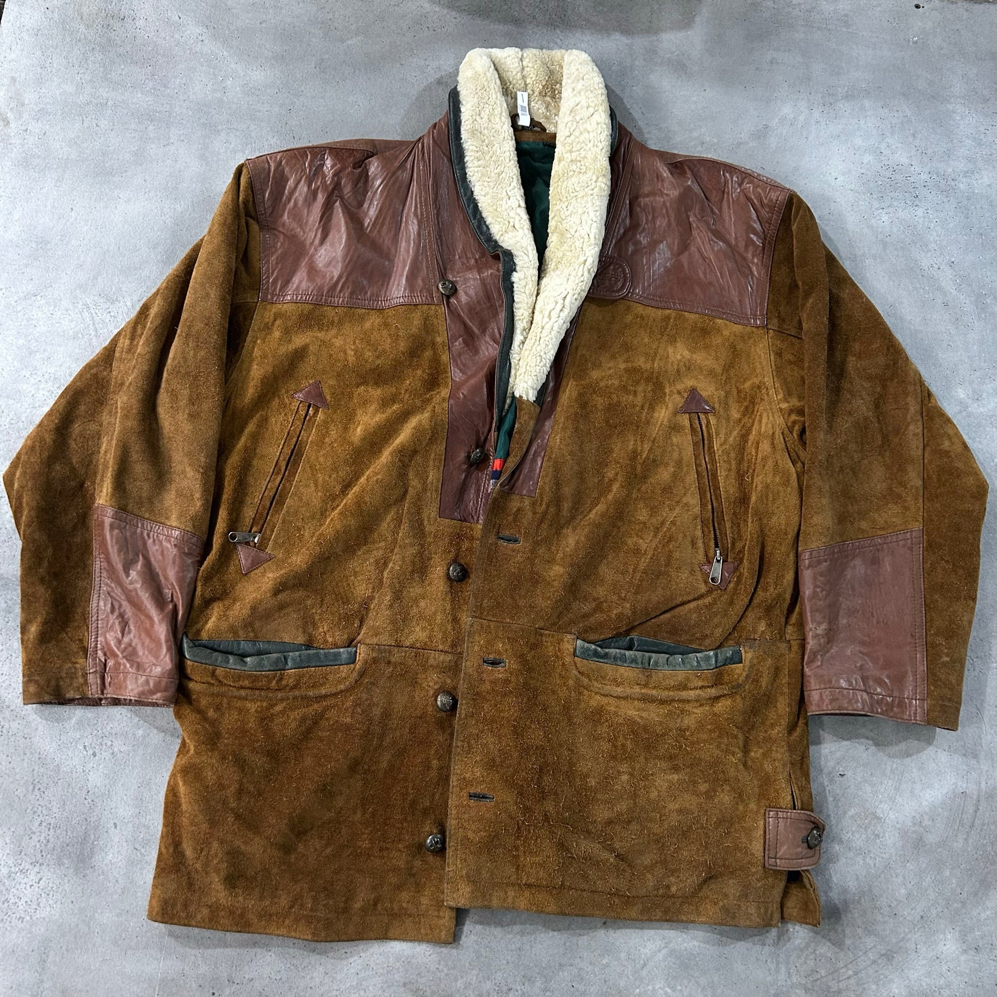 Vintage 70s-90s Germany Retro Mid-Length Leather Jackets