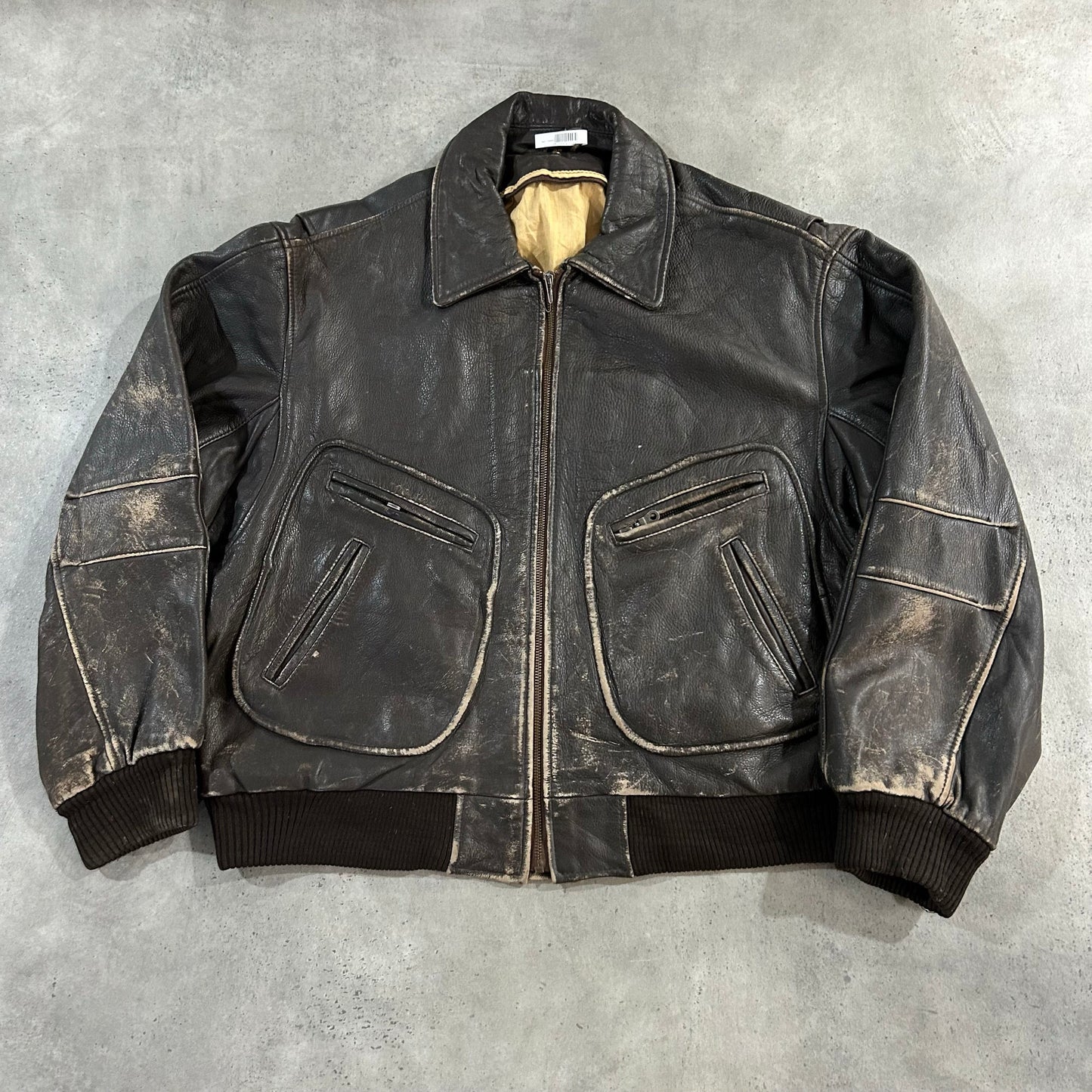 Vintage 70s-90s Germany Retro Flight Leather Jackets