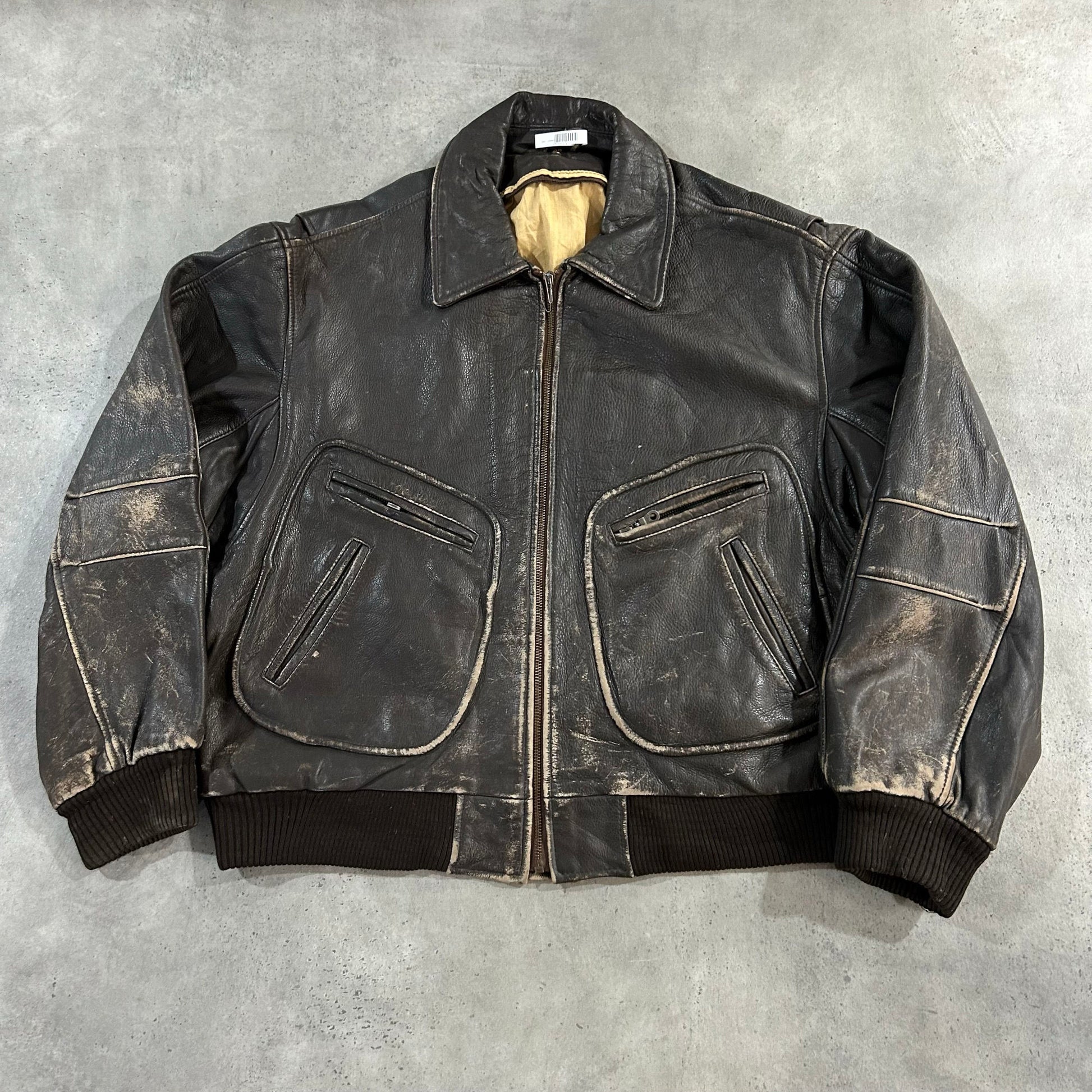 Vintage 70s-90s Germany Retro Flight Leather Jackets