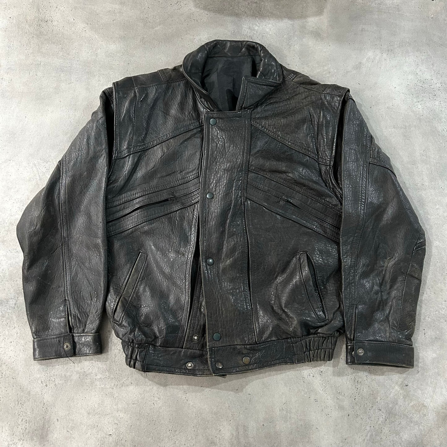 Vintage 70s-90s France Retro Leather Jackets