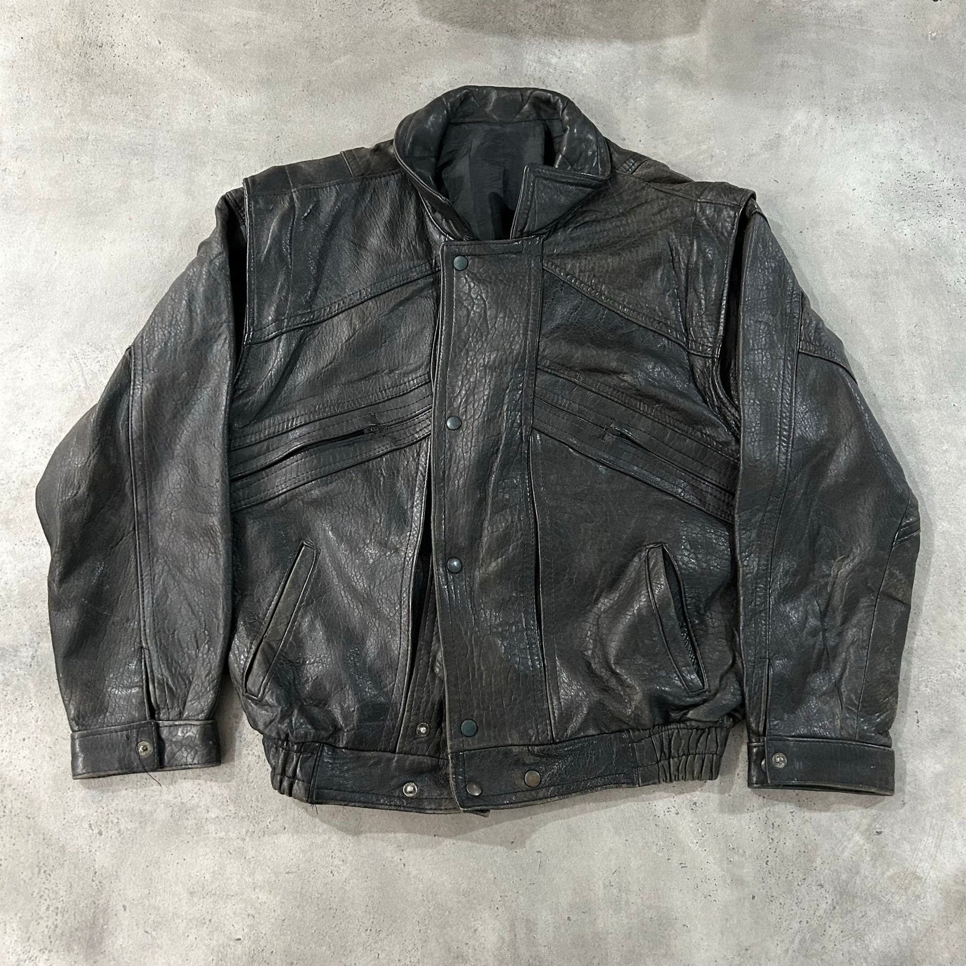 Vintage 70s-90s France Retro Leather Jackets