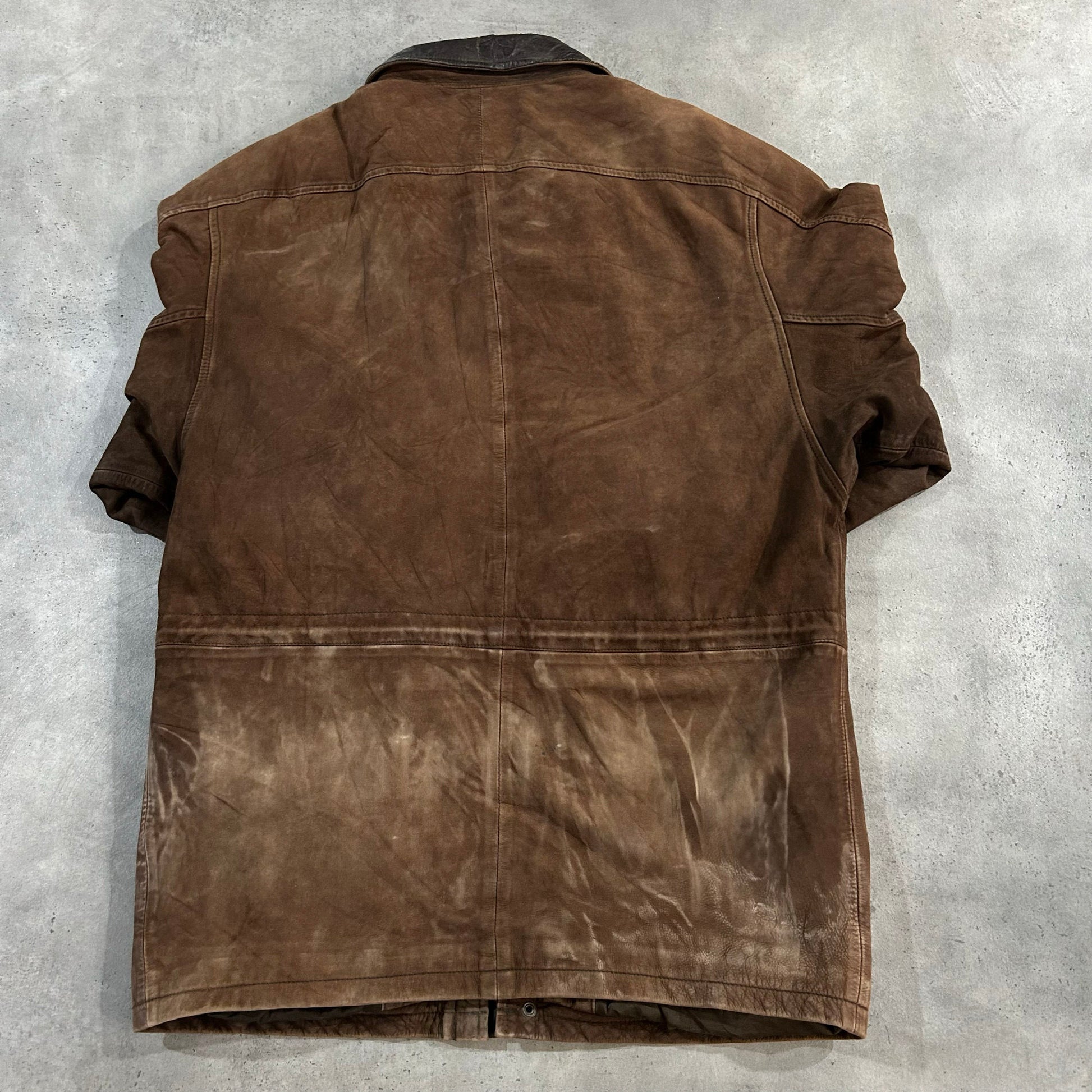 Vintage Retro Mid-Length Leather Jackets