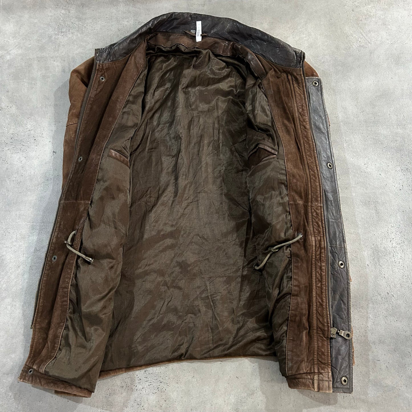 Vintage Retro Mid-Length Leather Jackets
