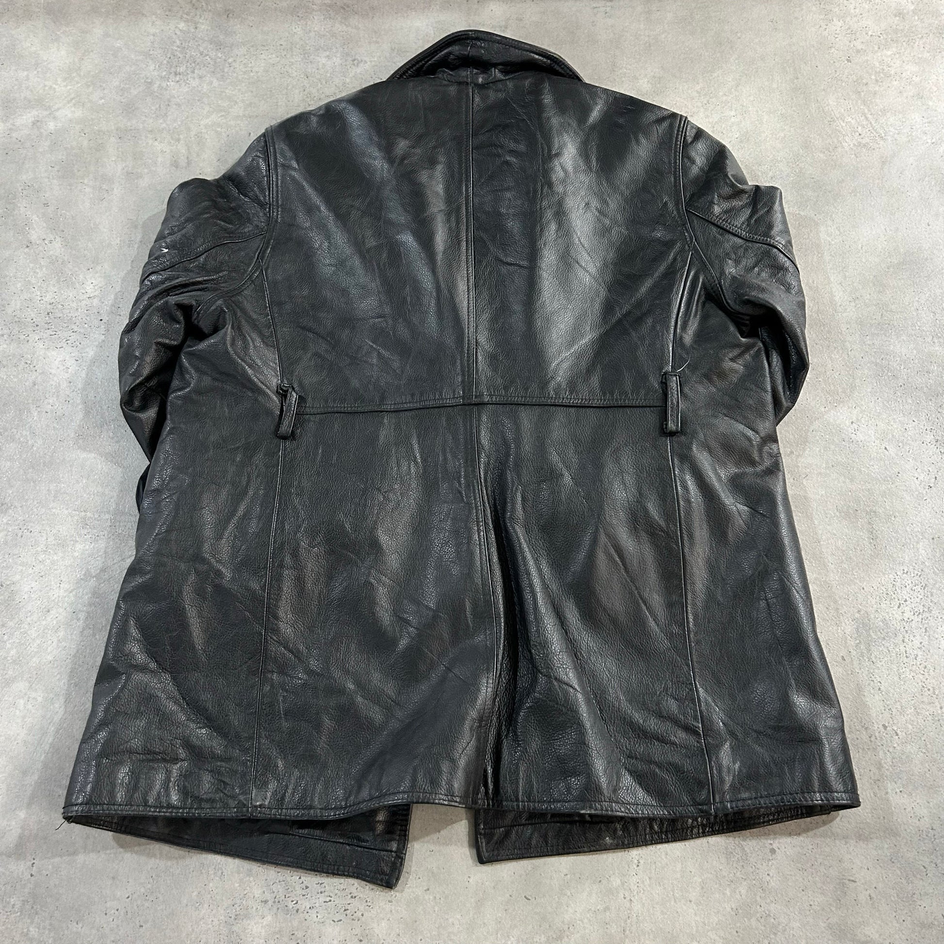 Vintage Retro Mid-Length Leather Jackets